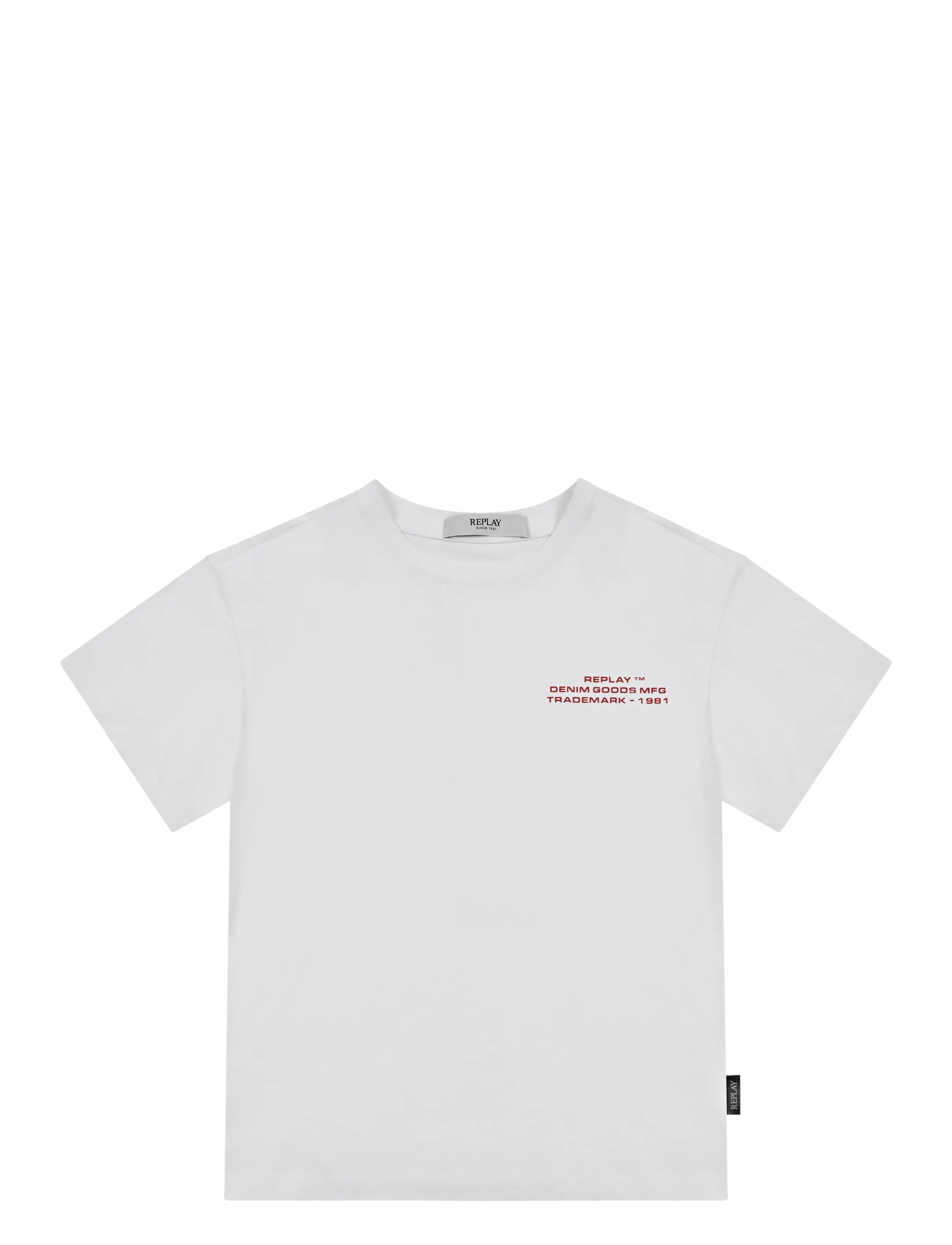 REPLAY Over Replay Basics Jersey T-Shirt Weiß Weiß - 10 A - Kinder