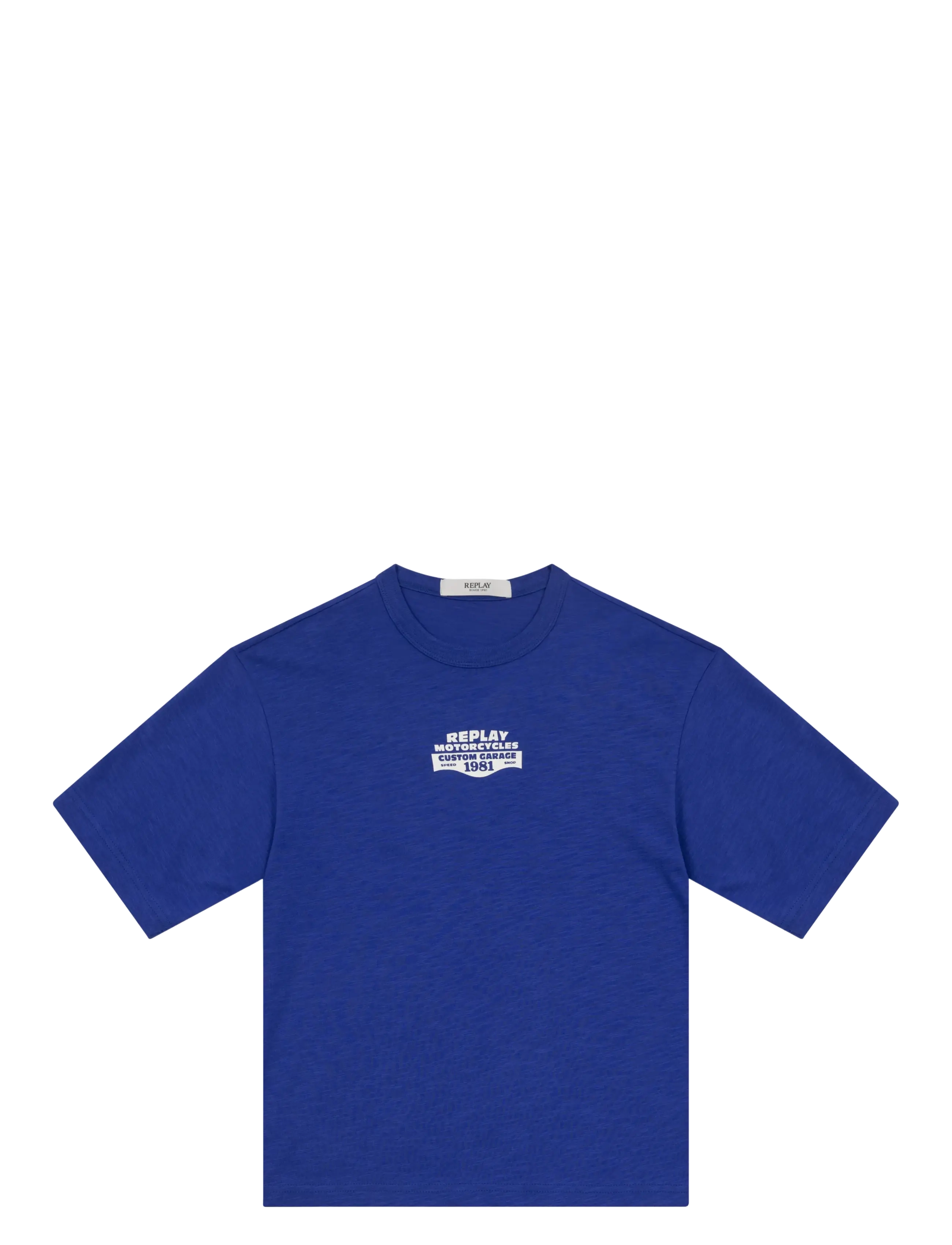 REPLAY Over Jersey T-Shirt Royal Blau Blau - 12 A - Kinder