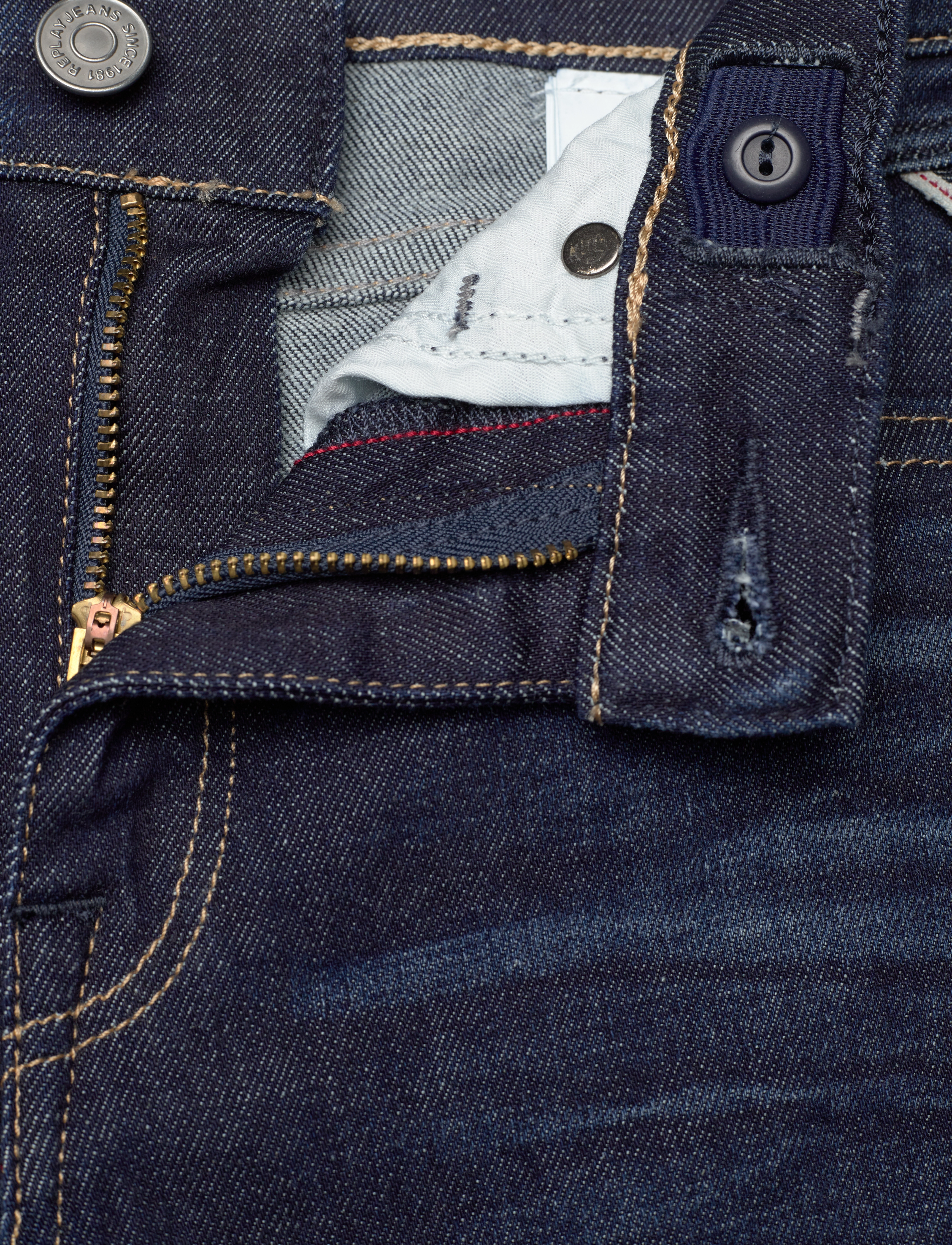 Replay - THAD REGULAR   DENIM Trousers MEDIUM BLUE - loose jeans - blue - 4