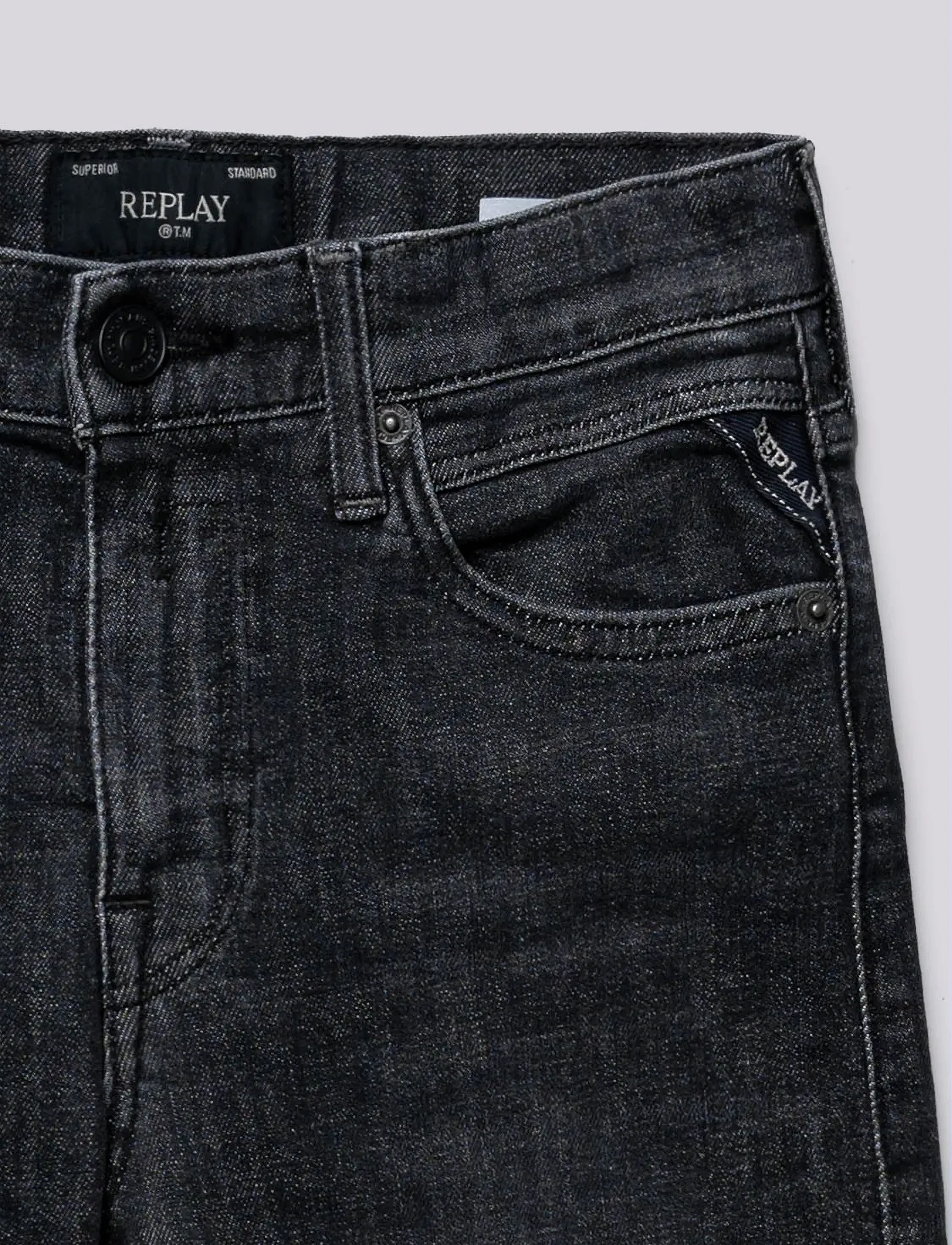 Replay - THAD Trousers BOYFRIEND - jeans - grey - 2