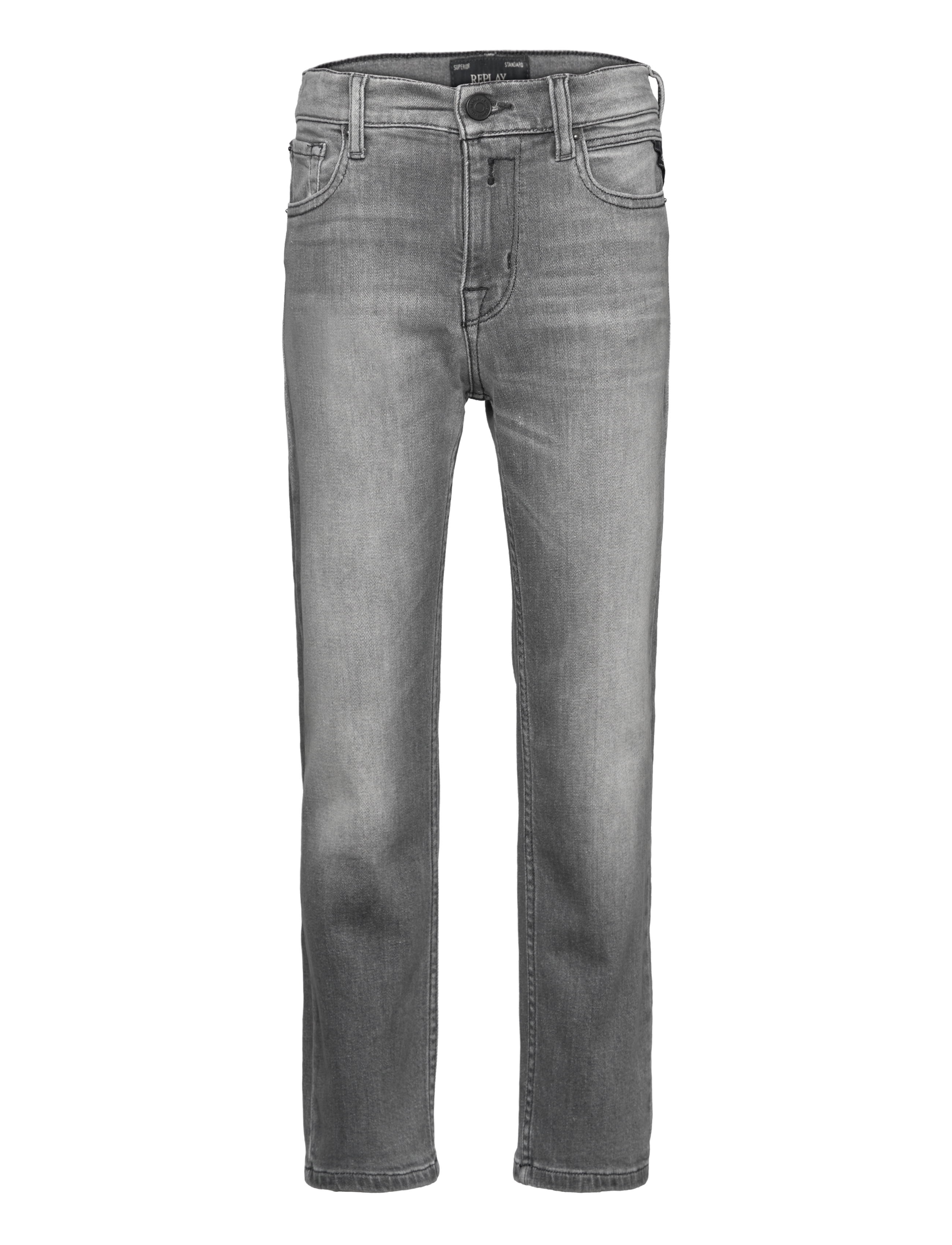 Replay Thad Regular Denim Trousers, Boyfriend Jeans, Grå, Str: 128