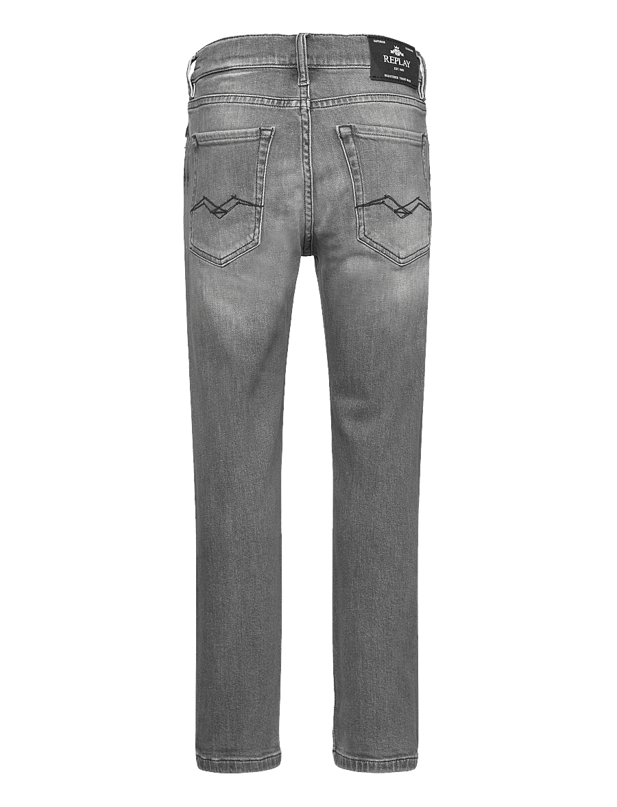 Replay - THAD Trousers BOYFRIEND - rúmar gallabuxur - grey - 1