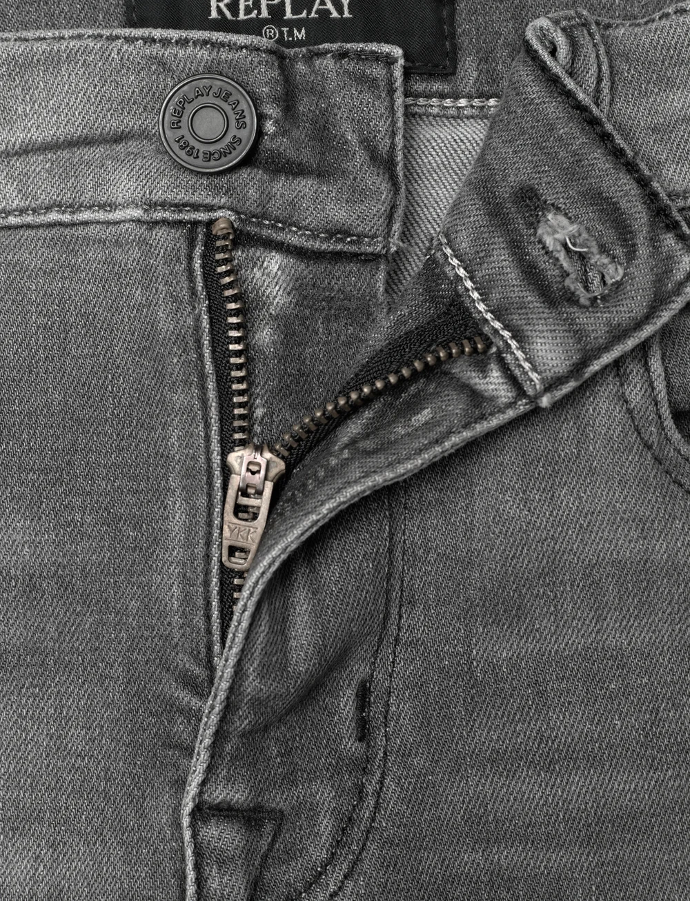 Replay - THAD Trousers BOYFRIEND - loose jeans - grey - 4