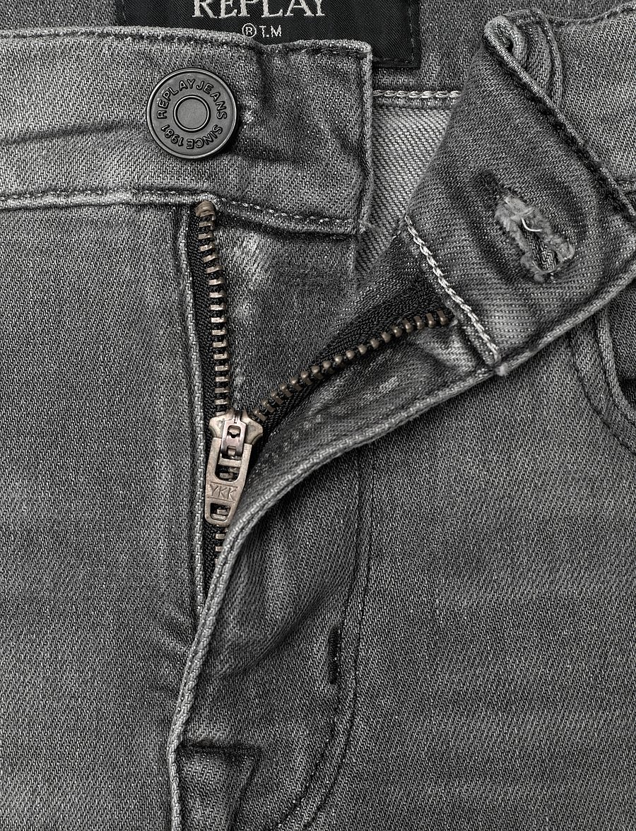 Replay - THAD Trousers BOYFRIEND - rúmar gallabuxur - grey - 4