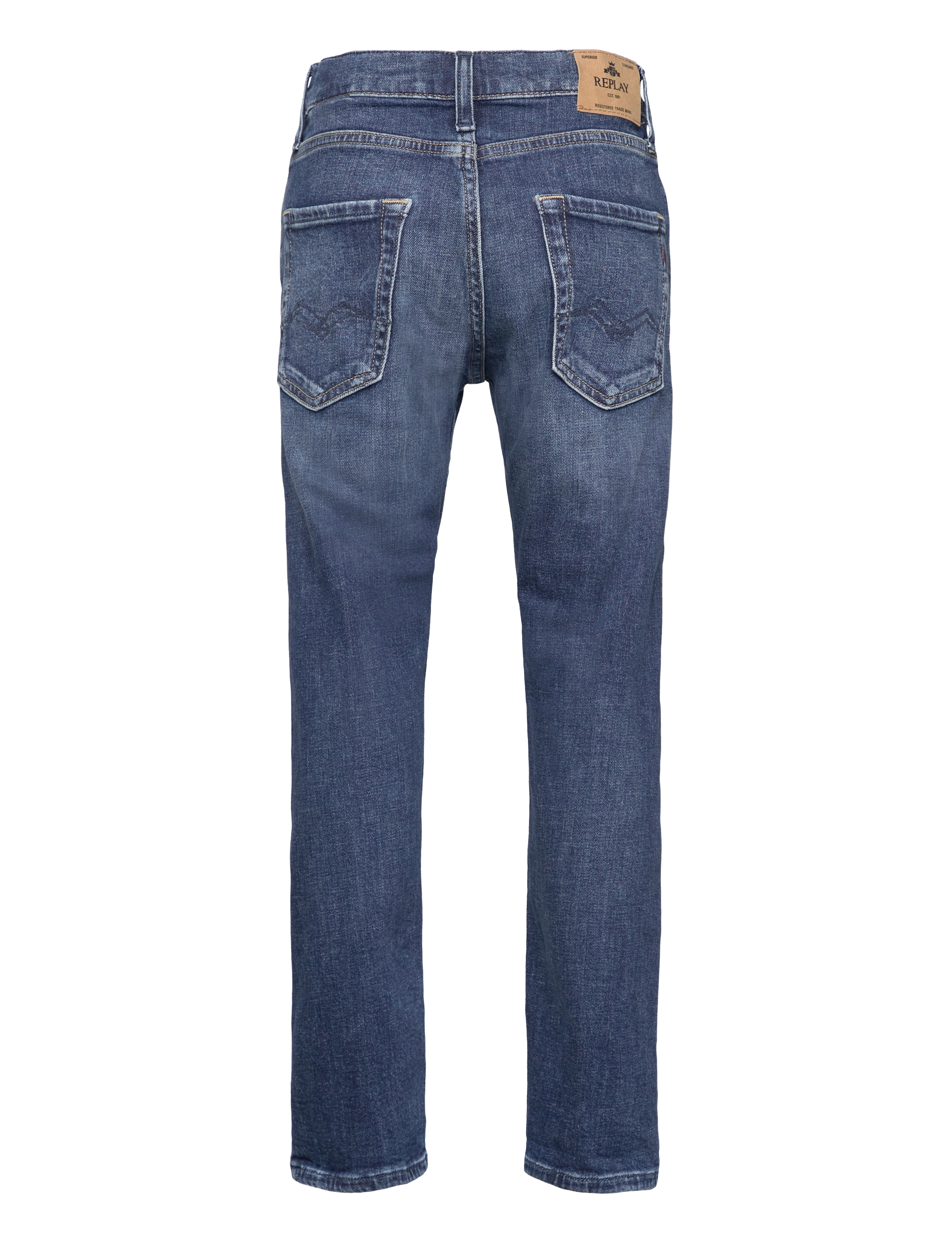 Replay - THAD Trousers BOYFRIEND - loose jeans - blue - 1