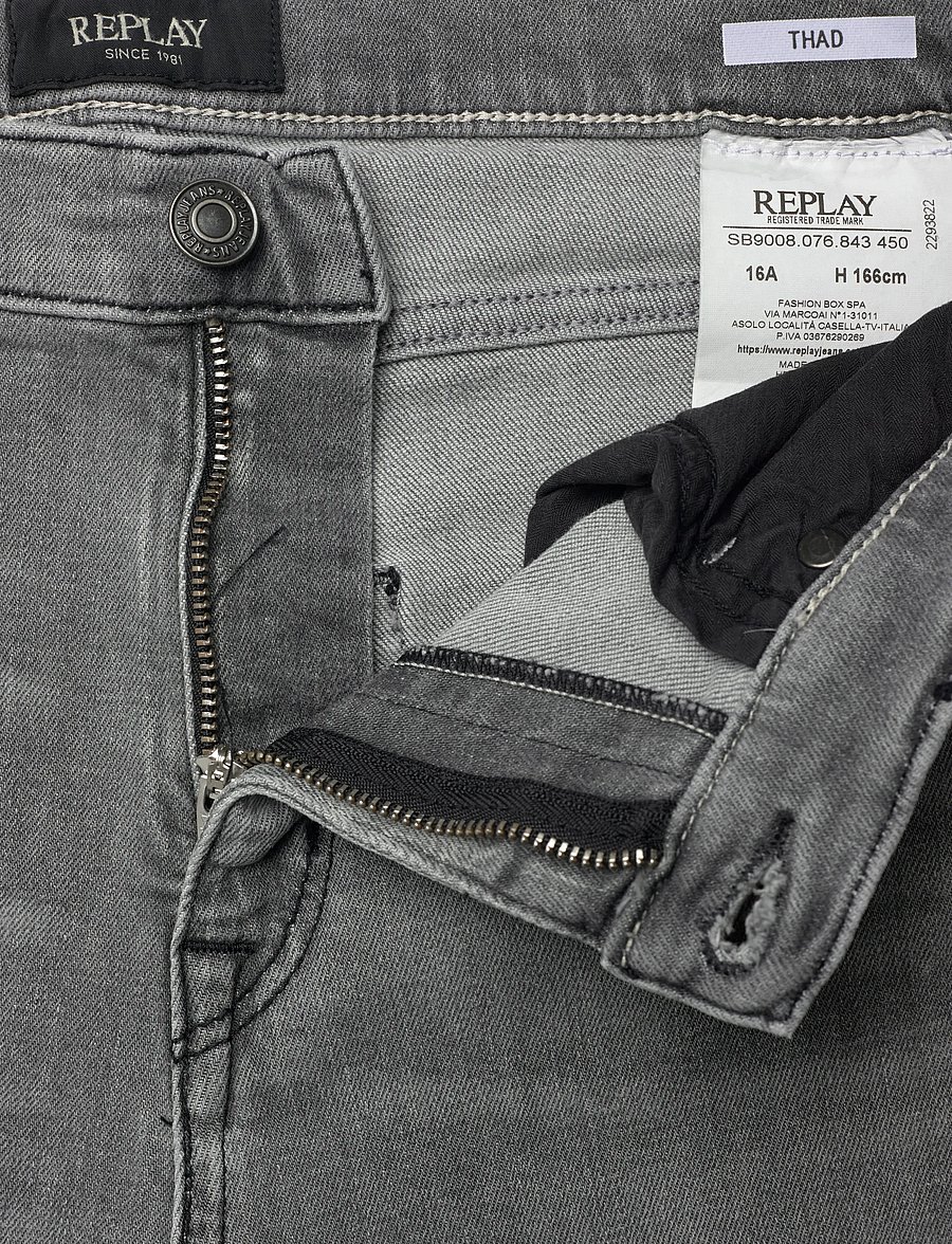 Replay - THAD Trousers REGULAR - regular jeans - medium grey - 4