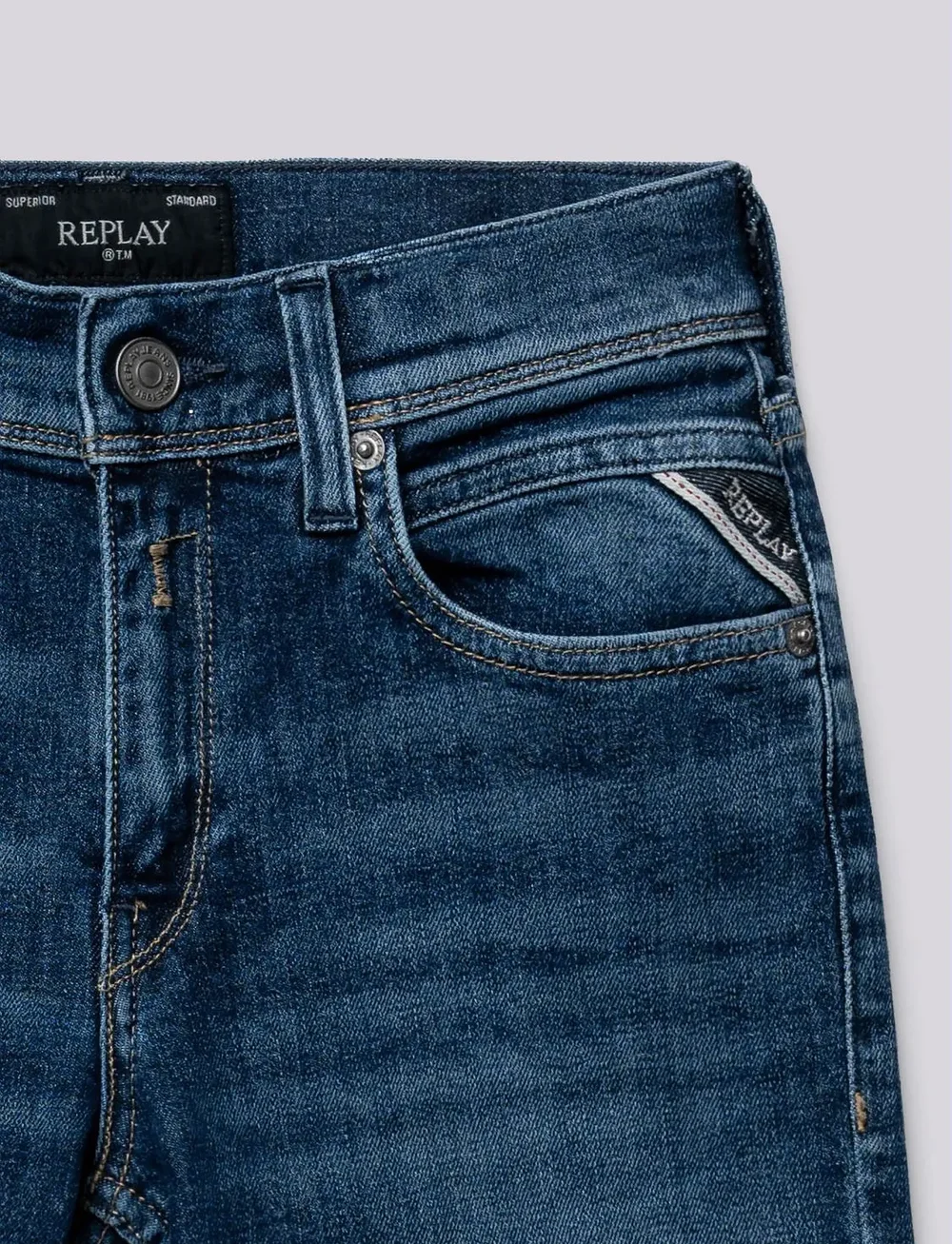 Replay - WALLYS Trousers SUPER SLIM - skinny jeans - blue - 2