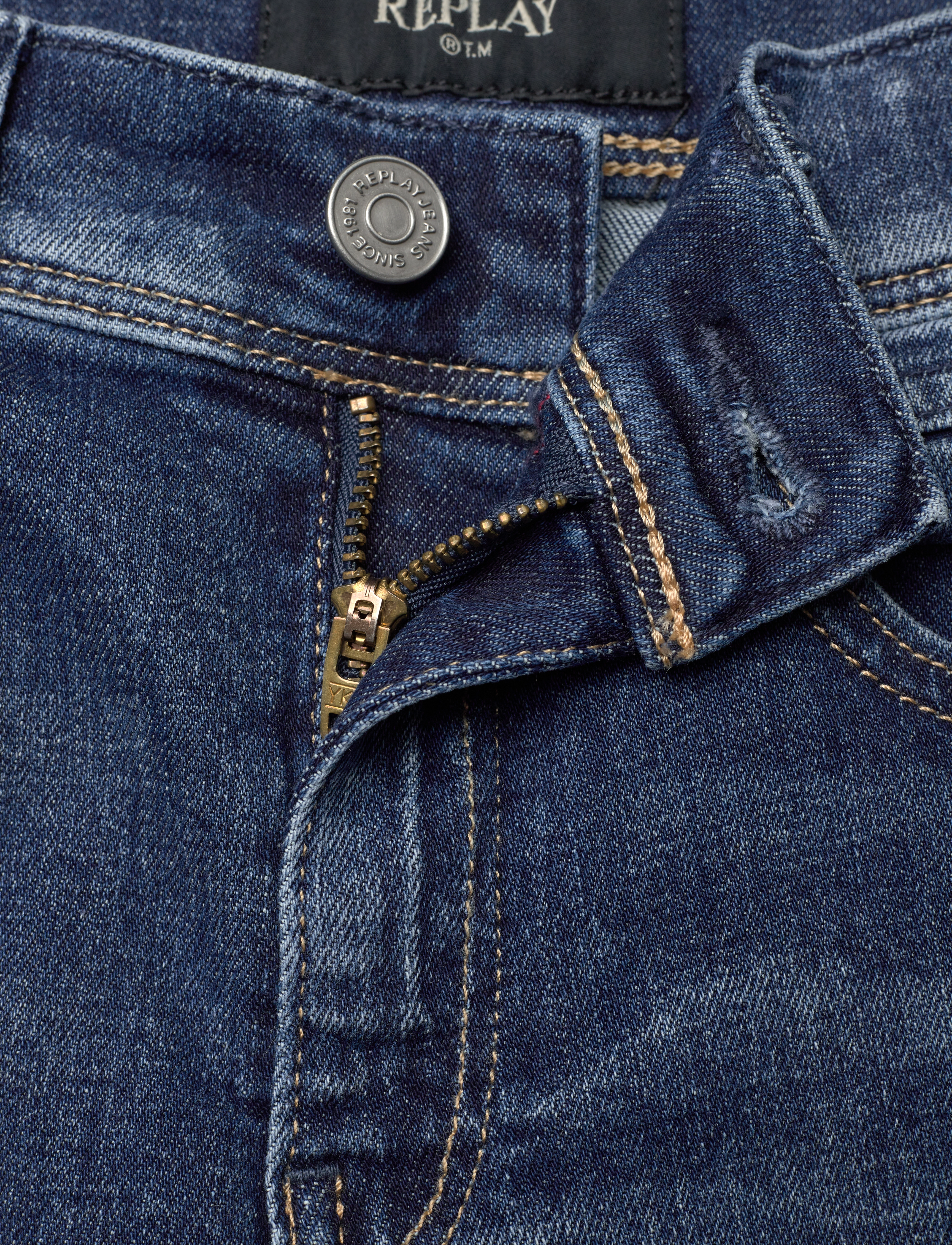 Replay - WALLYS Trousers SUPER SLIM - skinny jeans - blue - 4