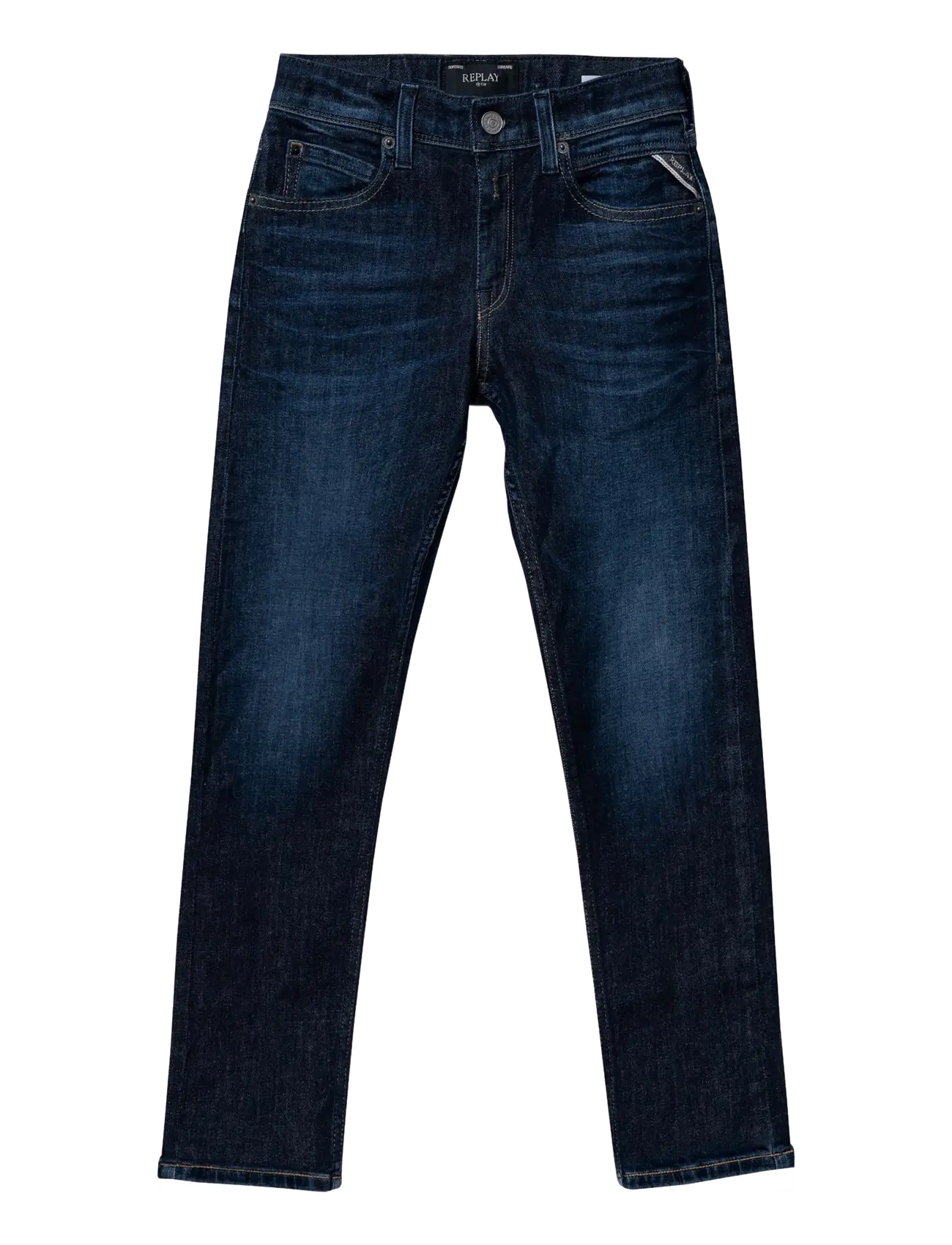 Replay Wallys Trousers Super Slim, Mænd, Slim Fit Jeans, Blå, Str: 176