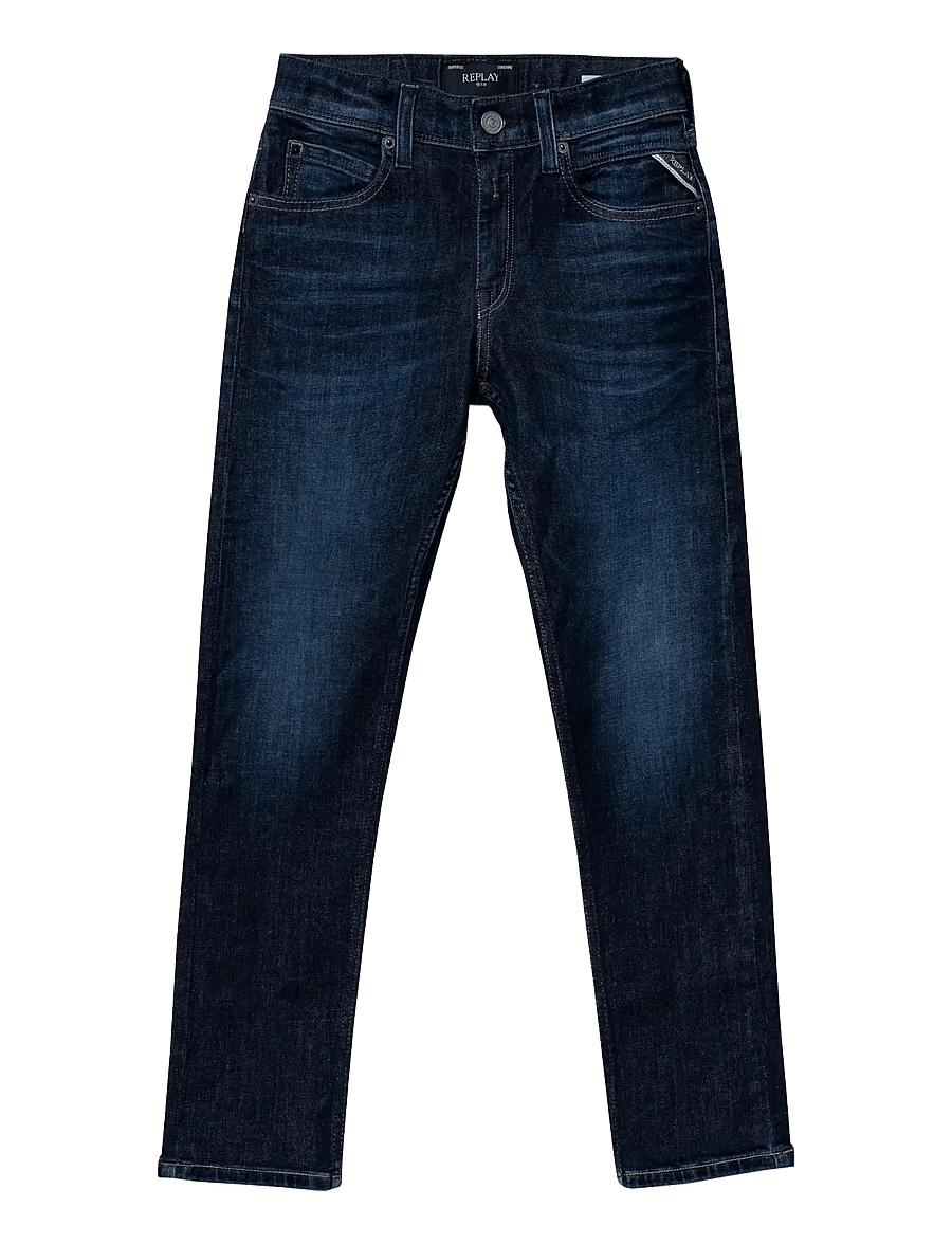 Replay - WALLYS Trousers SUPER SLIM - slim fit -farkut - blue - 0