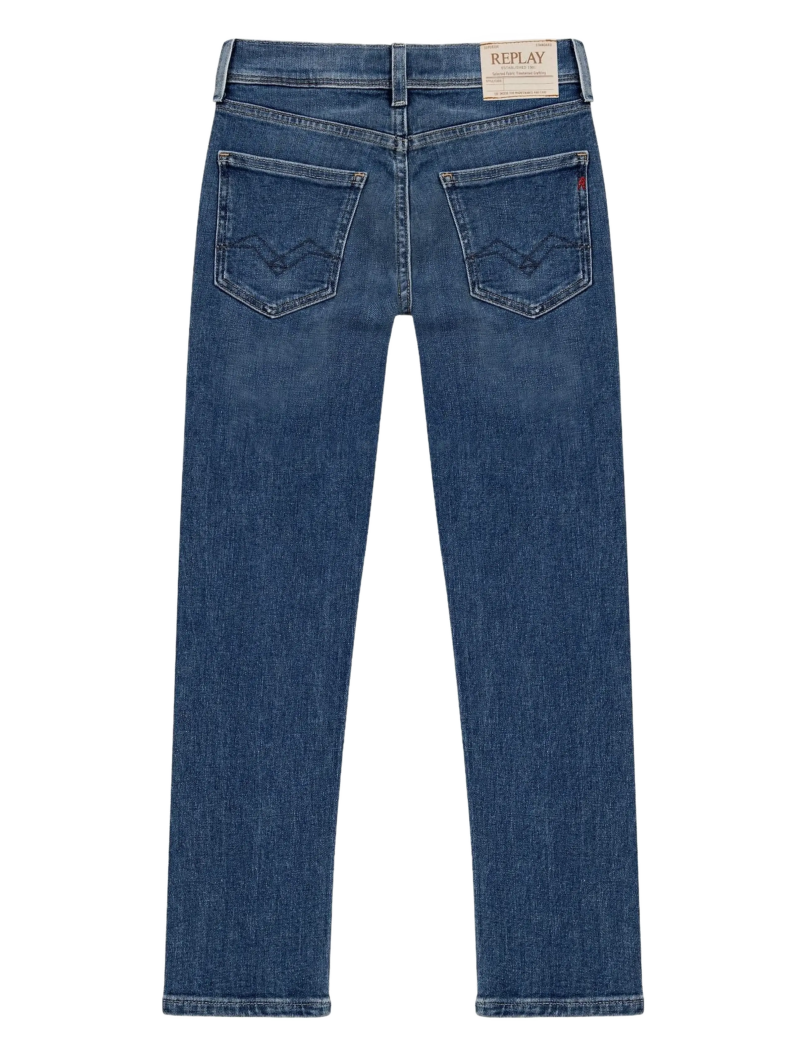 Replay WALLYS Trousers SUPER SLIM - New Arrivals - MEDIUM BLUE / blue
