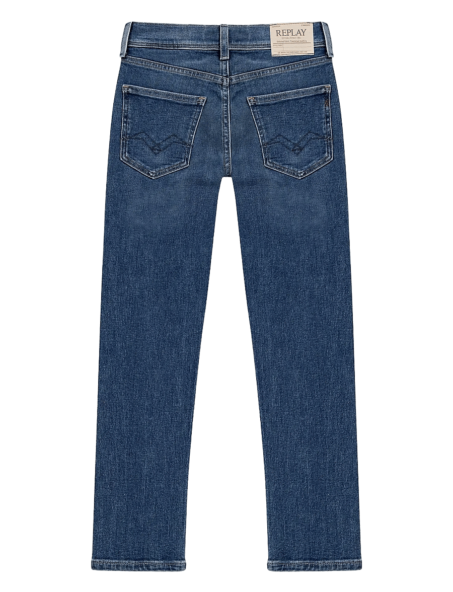 Replay - WALLYS Trousers SUPER SLIM - kitsad teksad - medium blue - 1