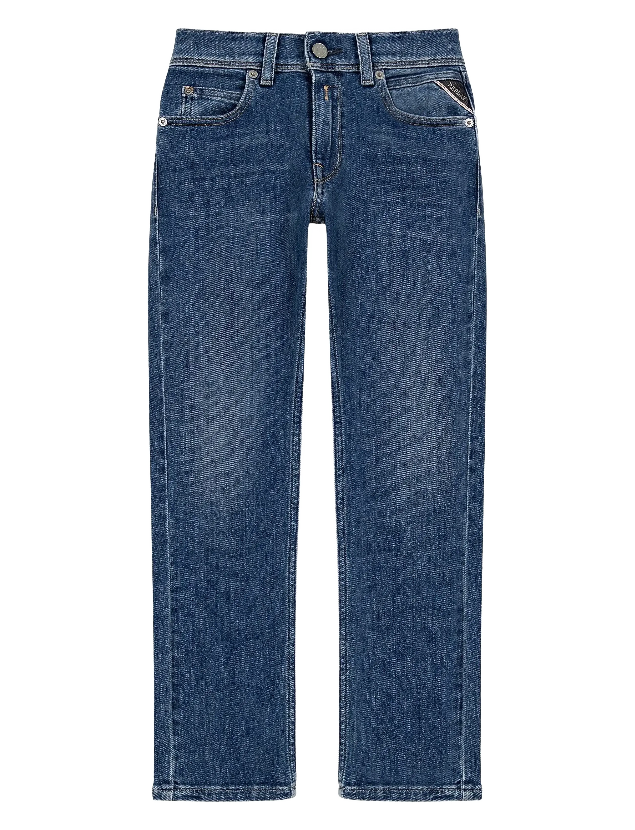 Replay Wallys Trousers Super Slim, 140, Jeans, Blau - Skinny Kinder