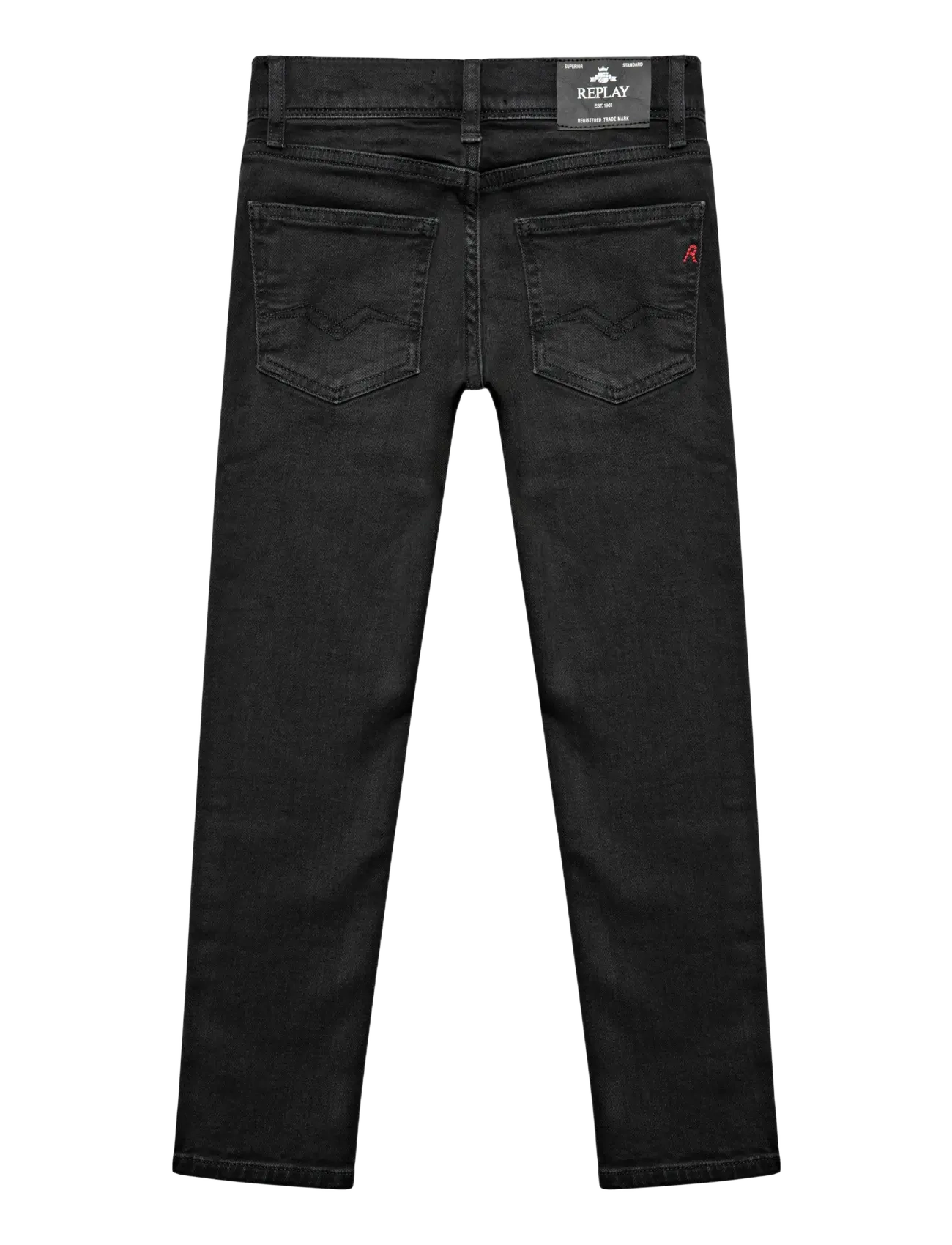 Replay WALLYS Trousers SUPER SLIM - Hosen - BLACK / black