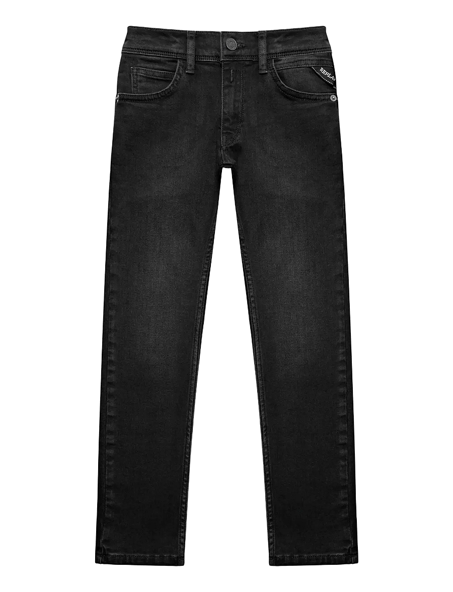 Replay - WALLYS Trousers SUPER SLIM - kitsad teksad - black - 1