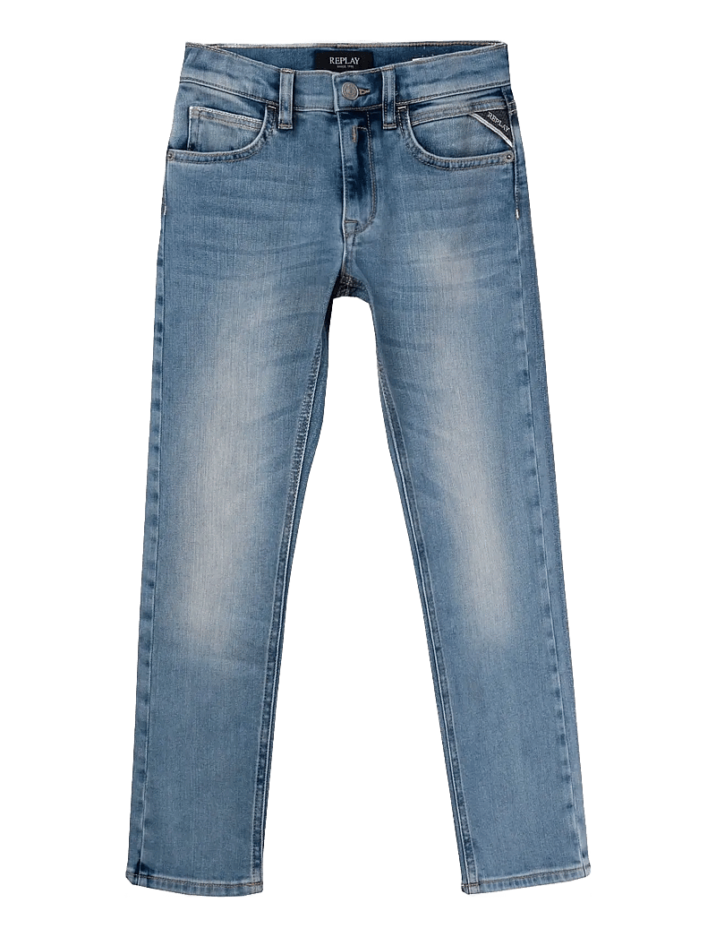 Replay - ZIKRY SLIM Replay Basics DENIM Trousers - skinny jeans - blue - 0