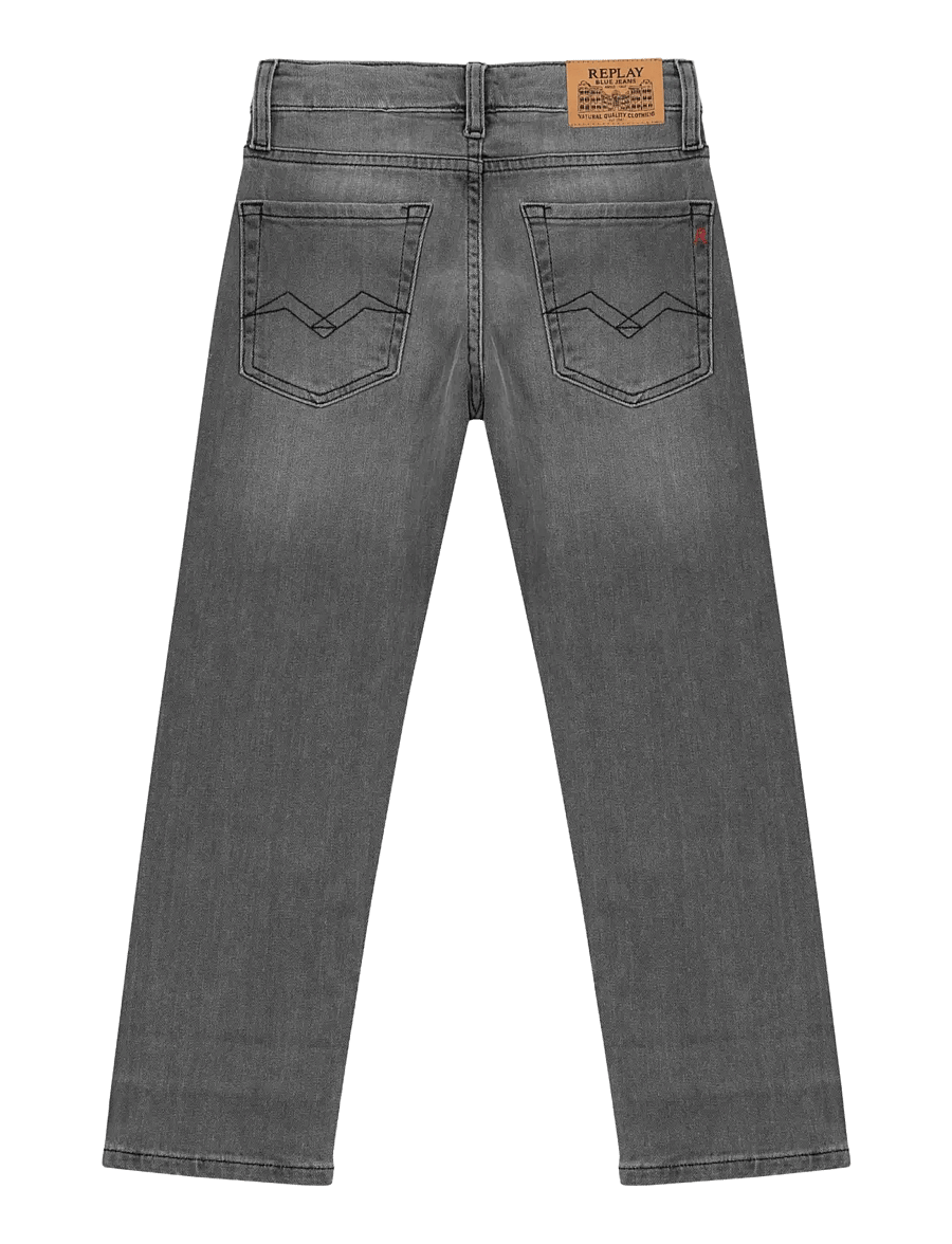 Replay - SUBJEY REGULAR Replay Basics DENIM Trousers - grey - 1