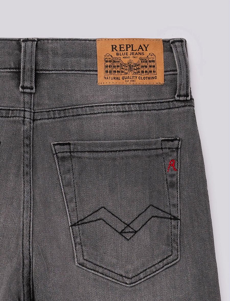 Replay - SUBJEY REGULAR Replay Basics DENIM Trousers - regular jeans - grey - 3