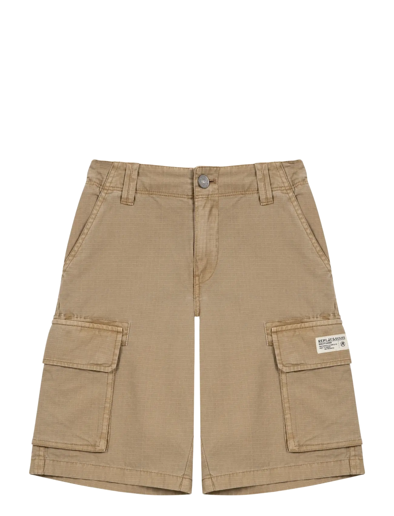 Replay - BAGGY   CANVAS Shorts - cargo shorts - beige - 1