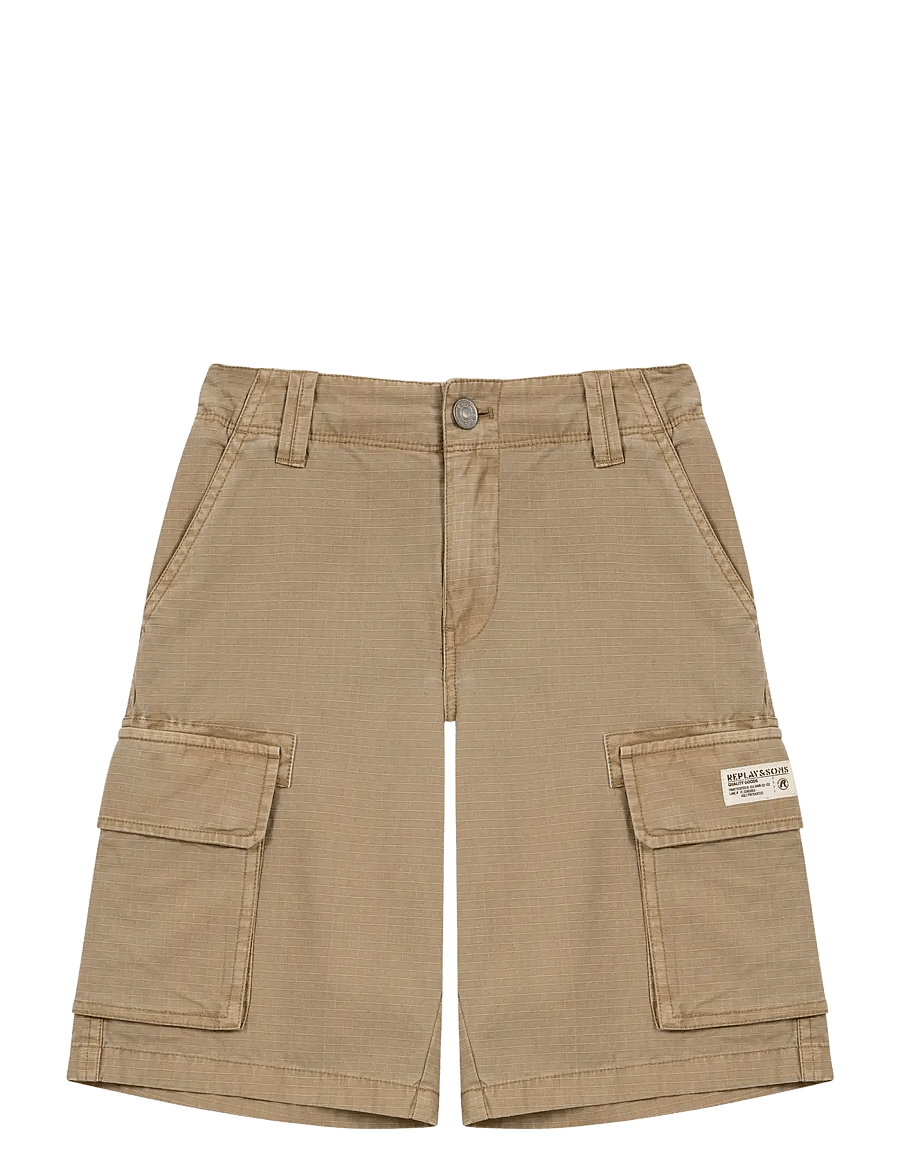 Replay - BAGGY CANVAS Shorts - cargo shorts - beige - 1