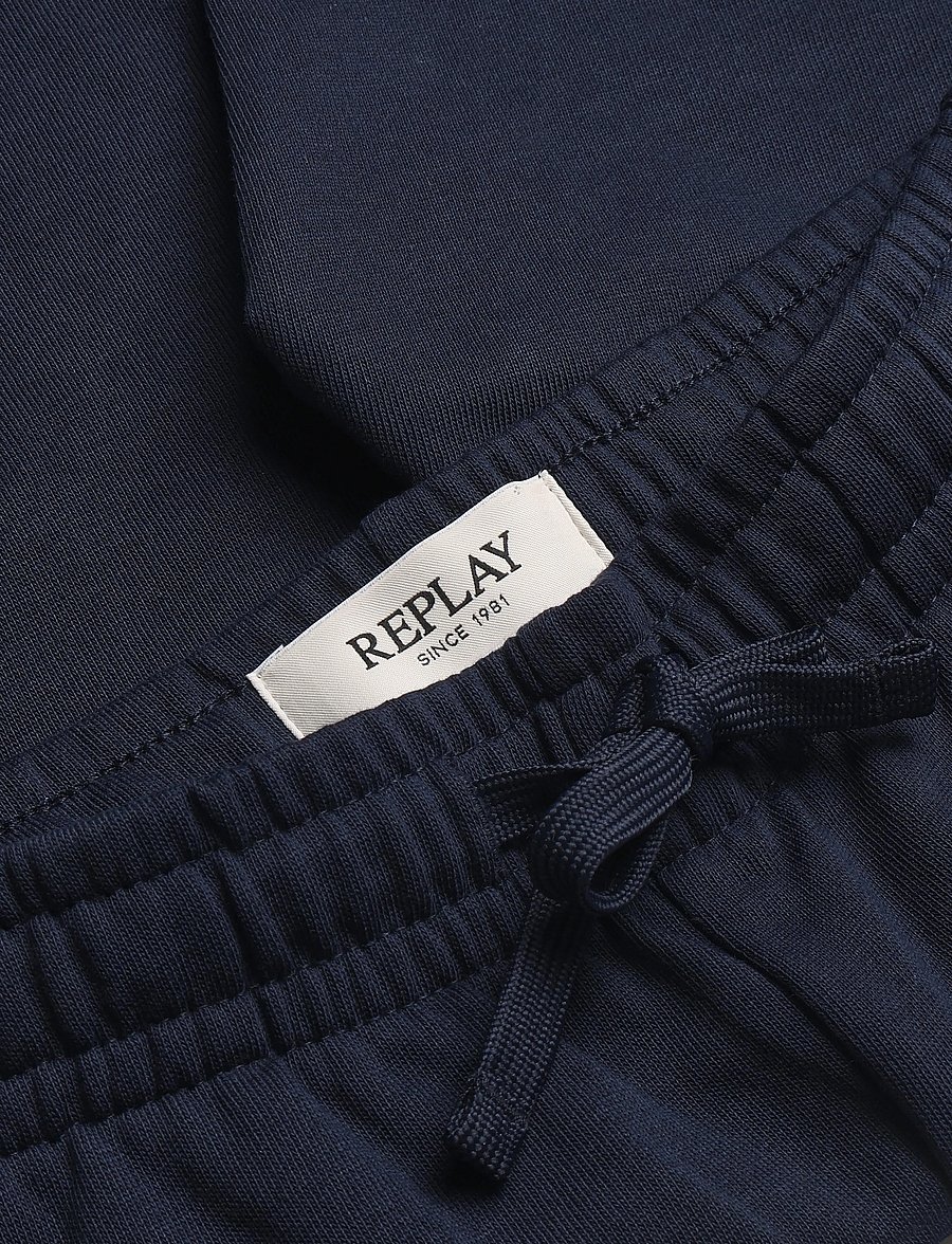 Replay - RELAXED FLEECE Shorts - blue - 2
