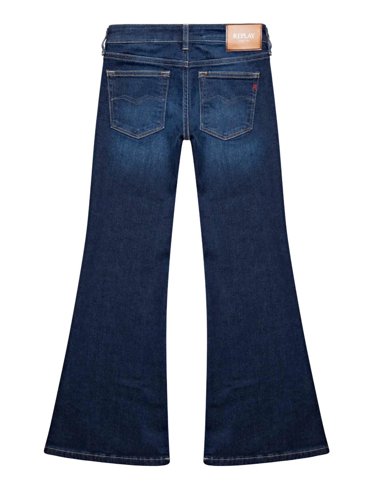 Replay Avry Trousers Flare, Flare Bukser, Blå, Str: 176