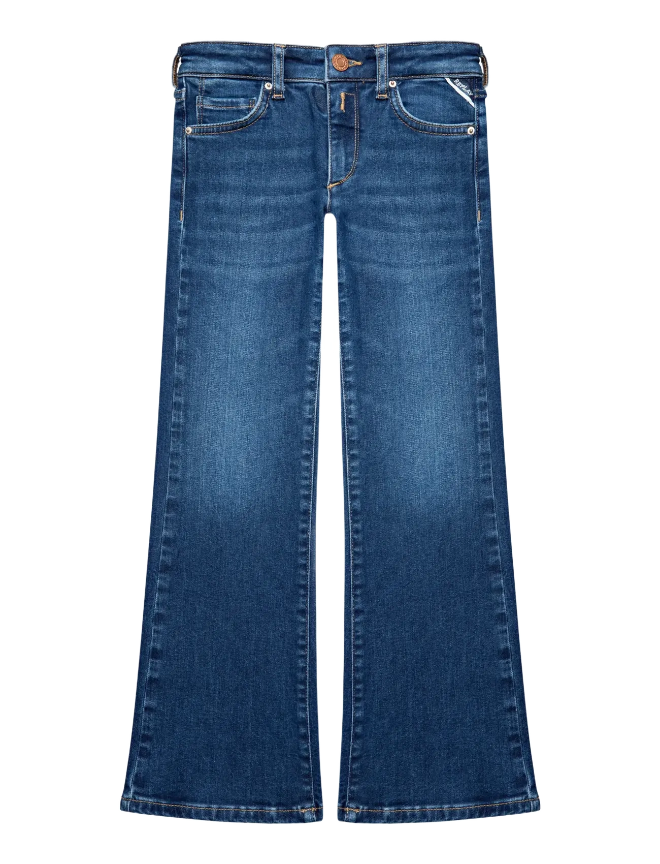 Replay Amista Trousers Bootcut, Børn, Bootcut Bukser, Blå, Str: 176