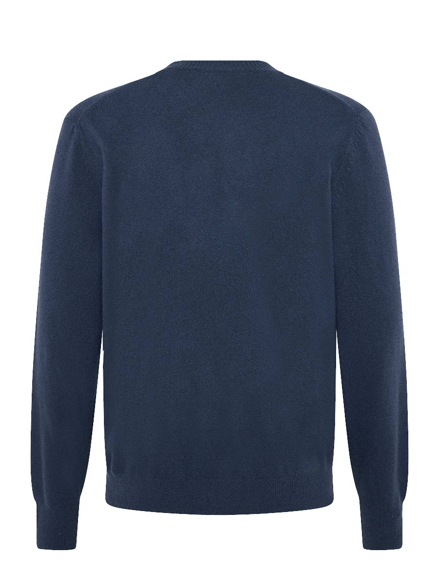 Replay - Sweater REGULAR RED LOGO - round necks - blue - 2