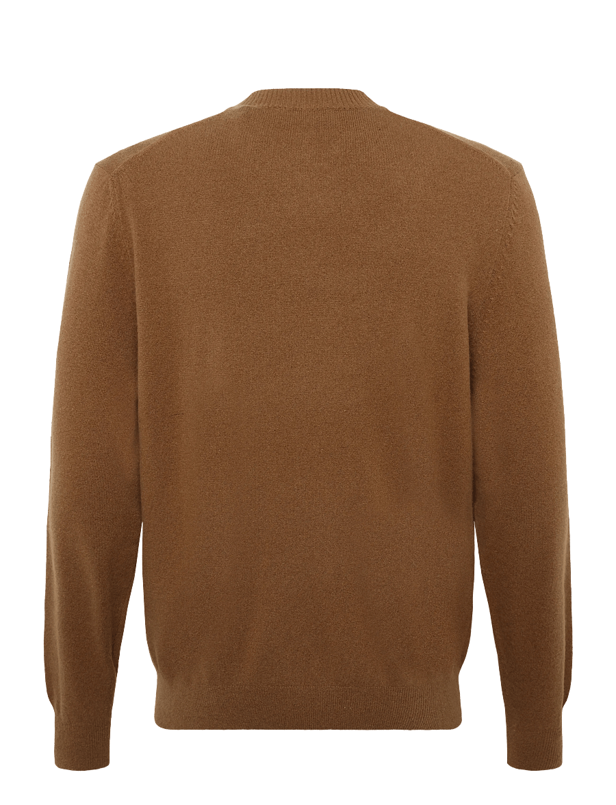 Replay - Sweater REGULAR RED LOGO - rundhals - brown - 2