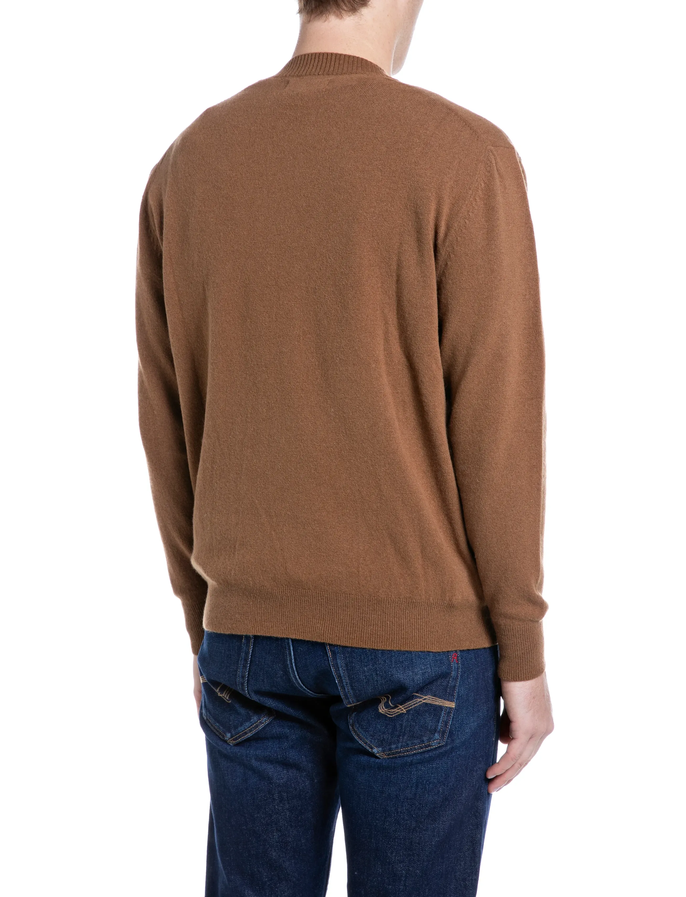 Replay - Sweater REGULAR RED LOGO - rundhals - brown - 3