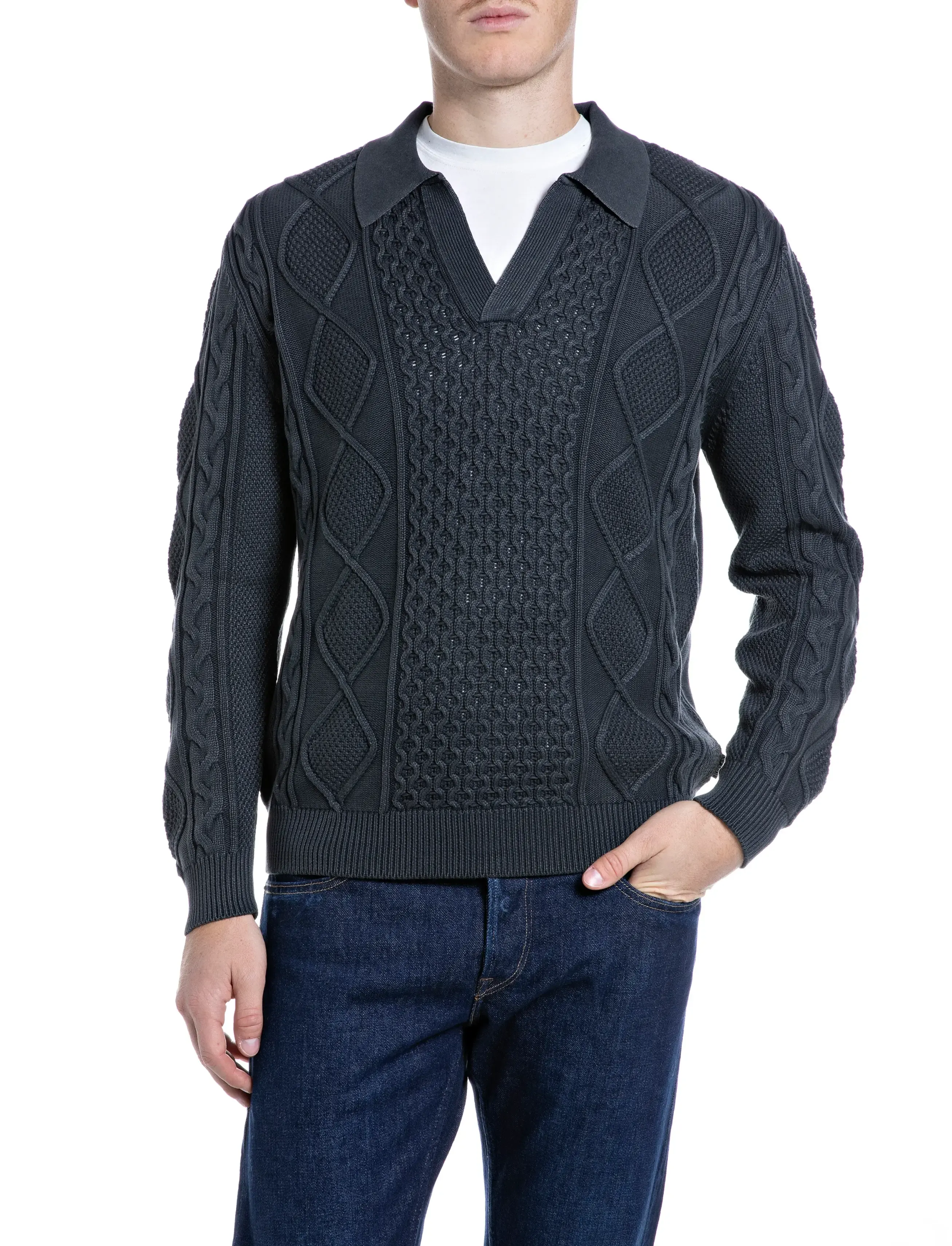 Replay Sweater REGULAR - Replay - GREY / grey