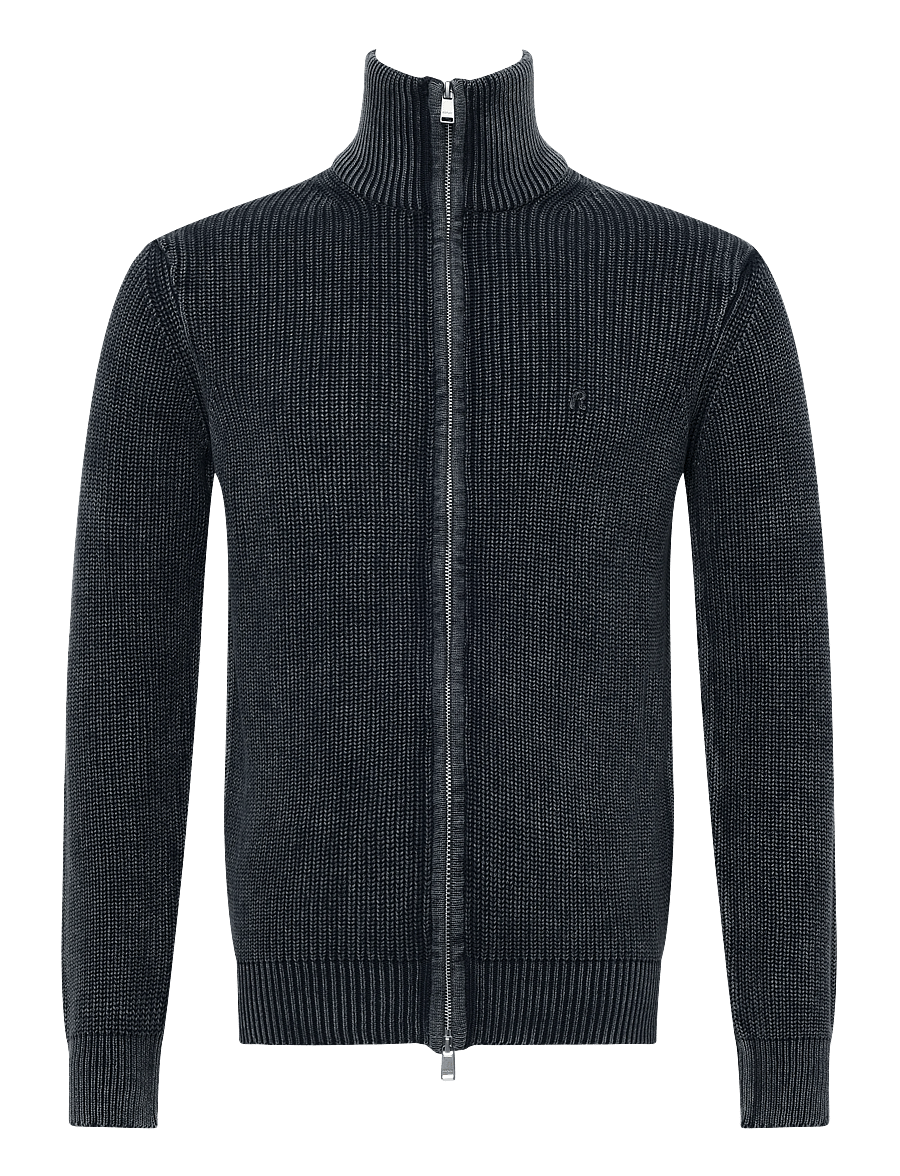 Replay - Sweater REGULAR - pullover mit durchgehendem reißverschluss - blue - 1
