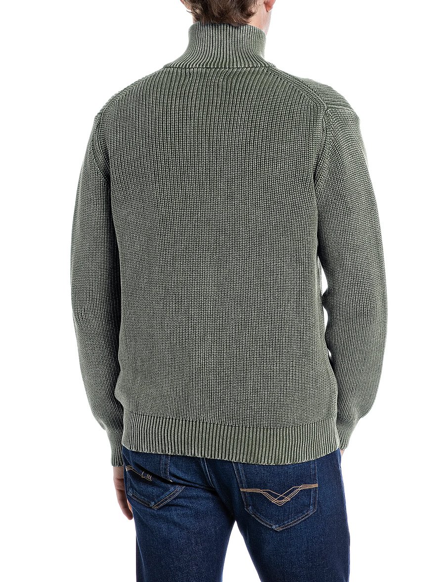 Replay - Sweater REGULAR - lukuga džemprid - green - 3