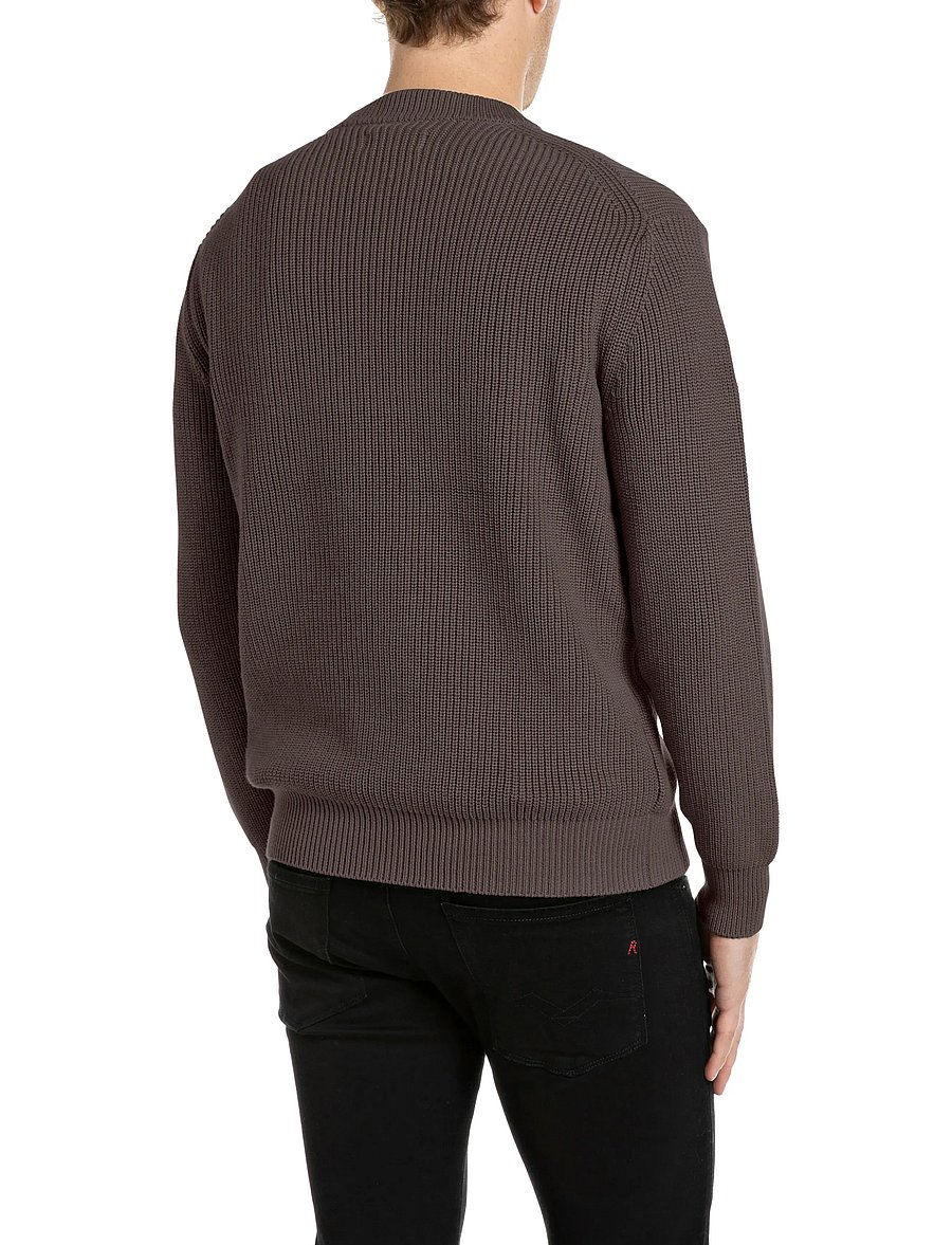Replay - Sweater REGULAR - rundhals - brown - 3