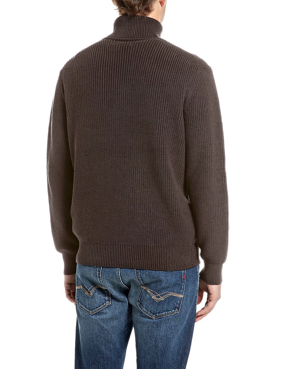 Replay - Sweater REGULAR - kõrge kaelusega - brown - 3