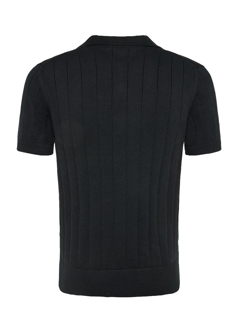 Replay - REGULAR NATURAL COMPONENT Sweater - kootud polosärgid - black - 1