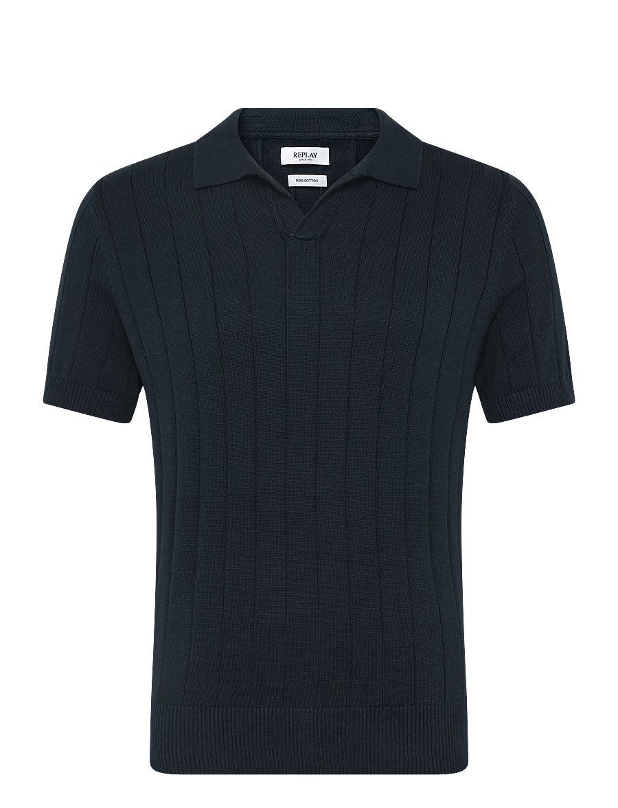 Replay - REGULAR NATURAL COMPONENT Sweater - polostrik - blue - 1
