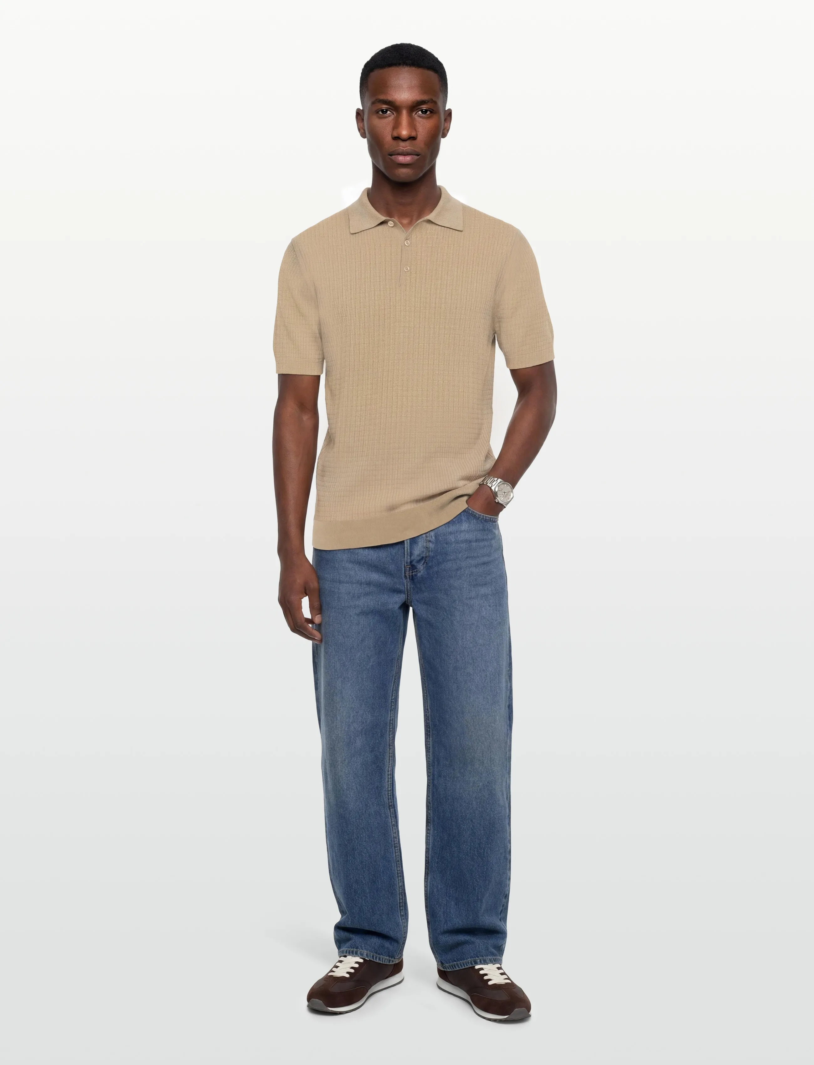 Replay REGULAR   NATURAL COMPONENT Sweater - Polostrik - BEIGE / beige