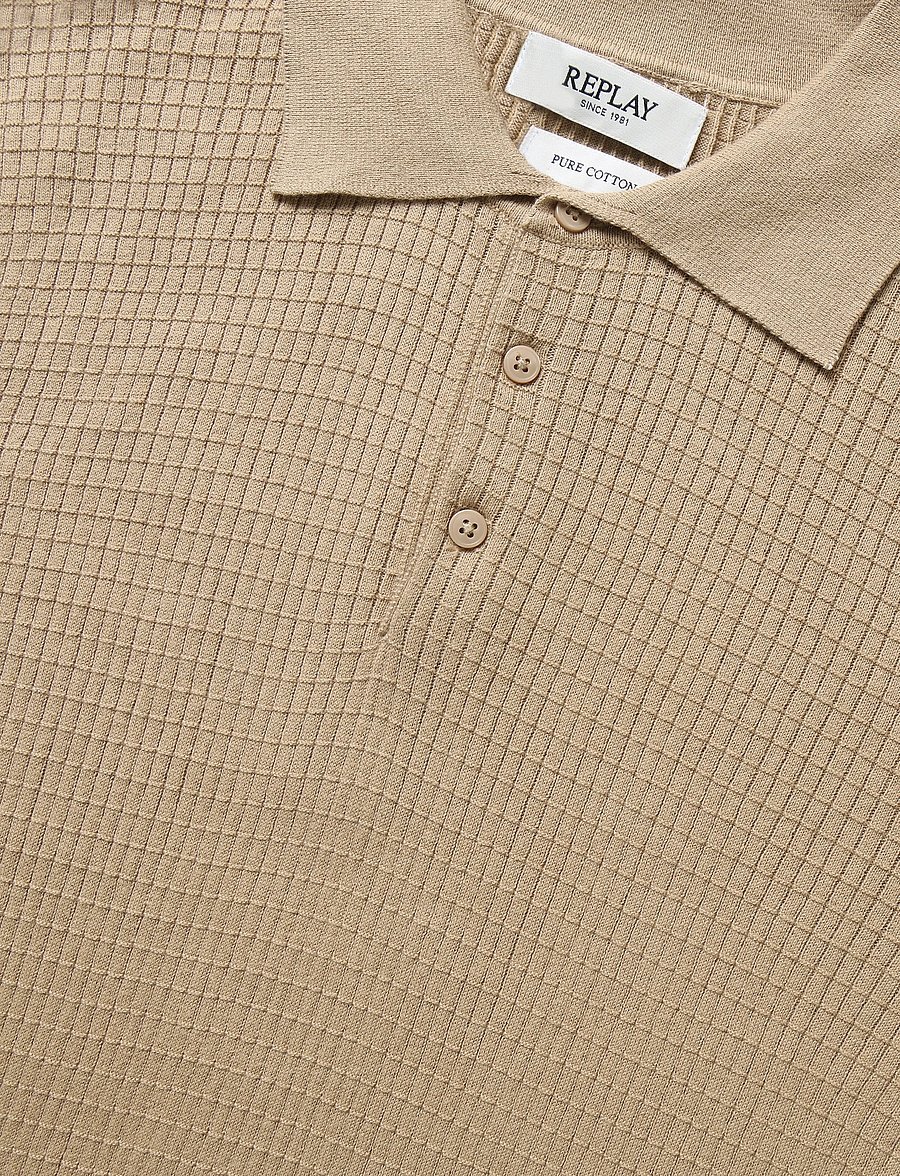 Replay - REGULAR NATURAL COMPONENT Sweater - beige - 5