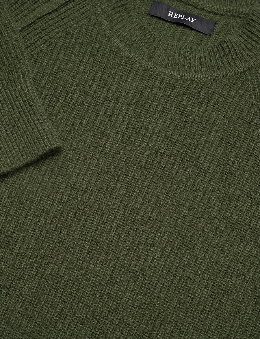 Replay - Sweater - Ümmarguse kaelusega kudumid - green - 2