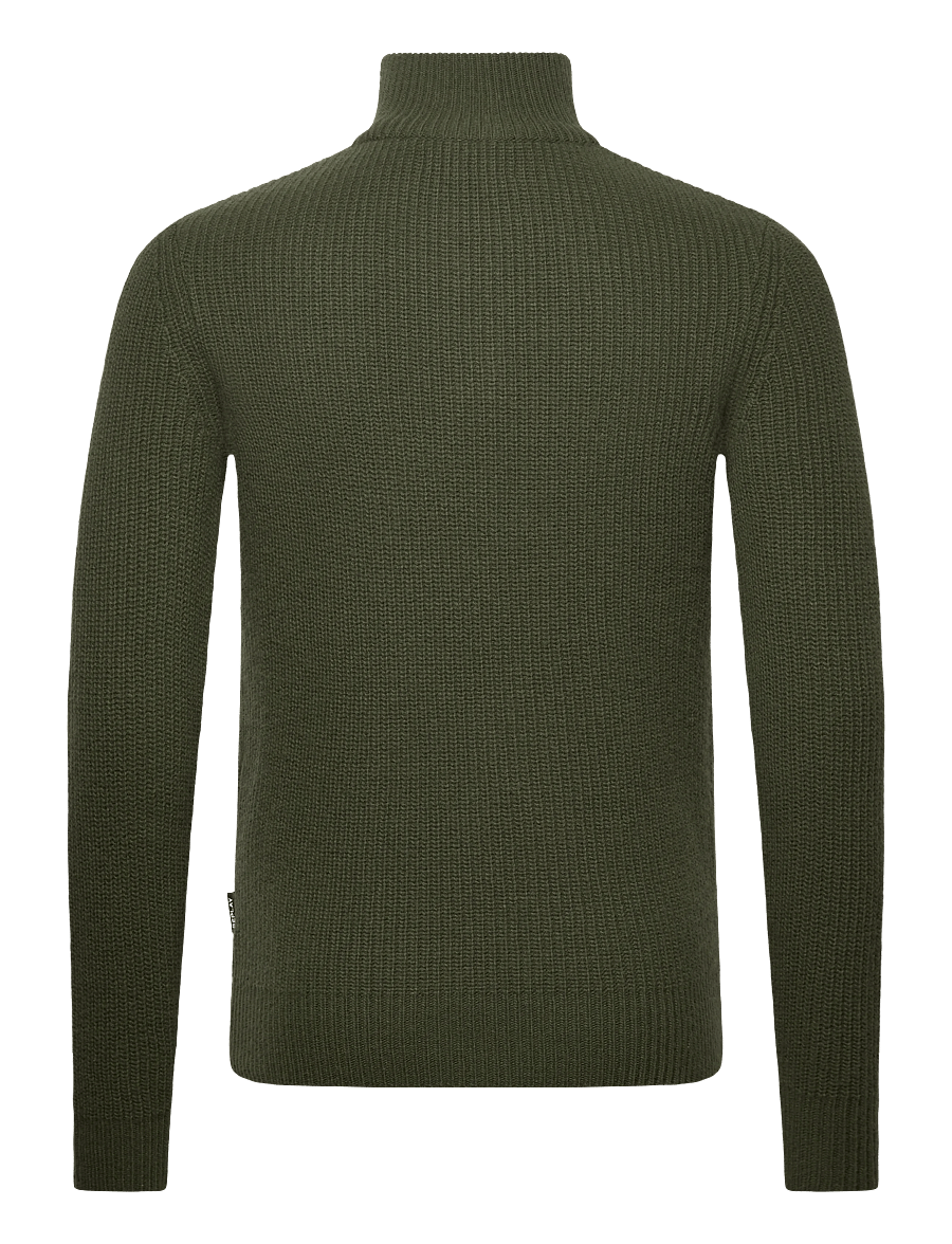 Replay - Sweater REGULAR - pullover mit halbem reißverschluss - green - 2