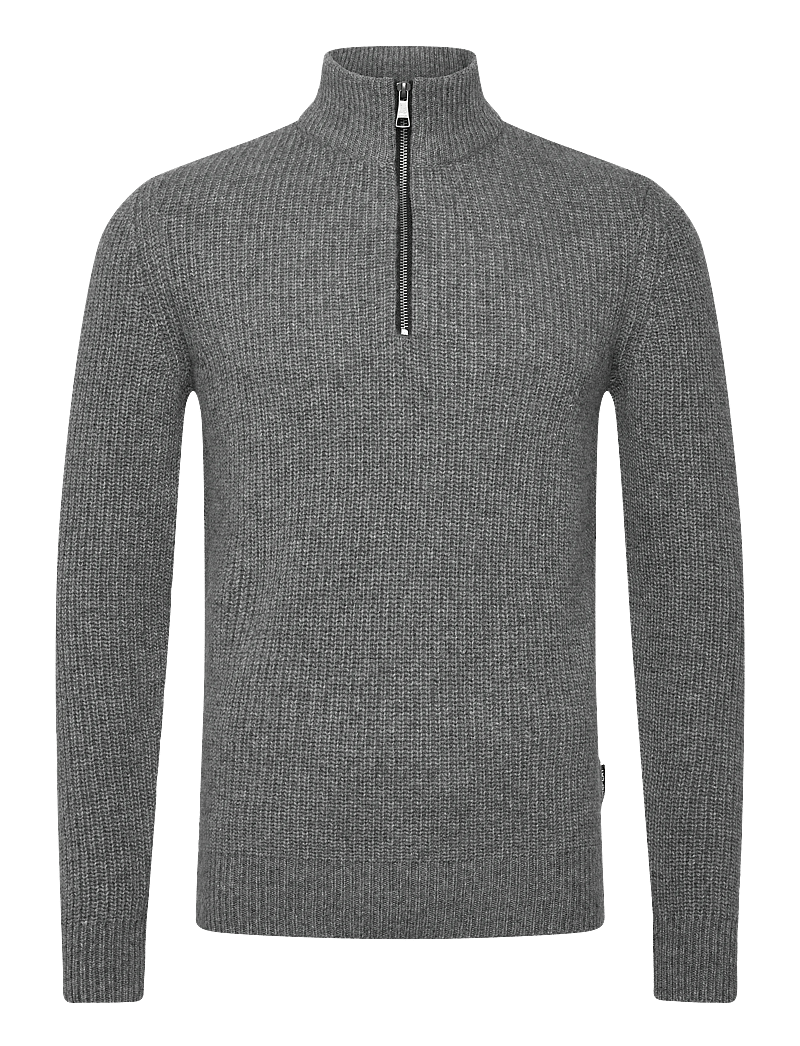 Replay - Sweater REGULAR - pullover mit halbem reißverschluss - grey - 0