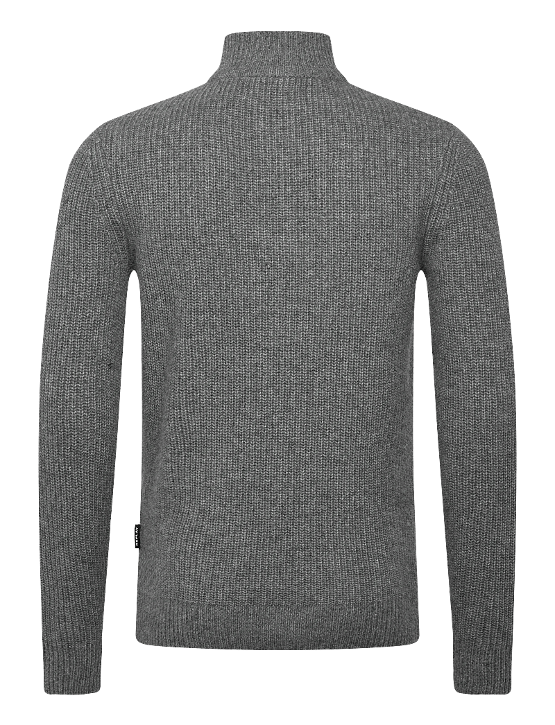 Replay - Sweater REGULAR - pullover mit halbem reißverschluss - grey - 1