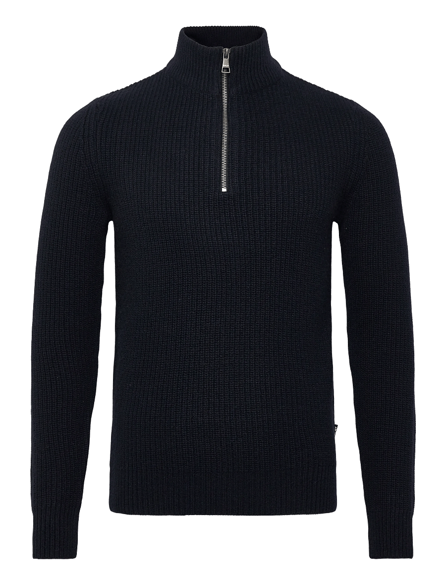 Replay - Sweater REGULAR - half zip-tröjor - navy - 0