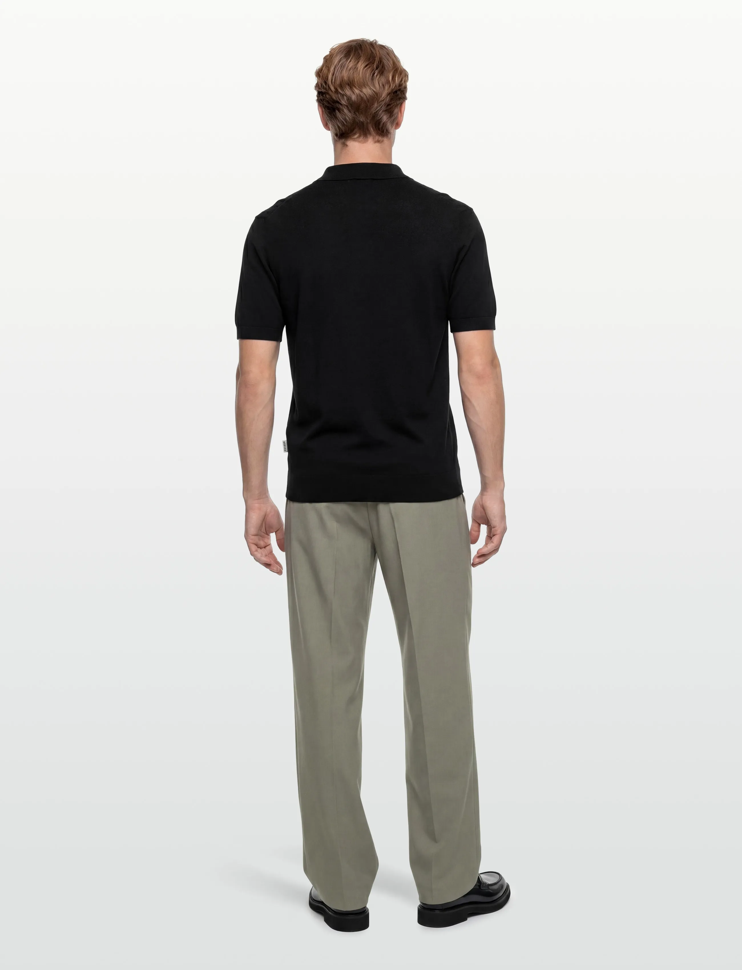Replay - REGULAR   NATURAL COMPONENT Sweater - kortärmade pikéer - black - 4