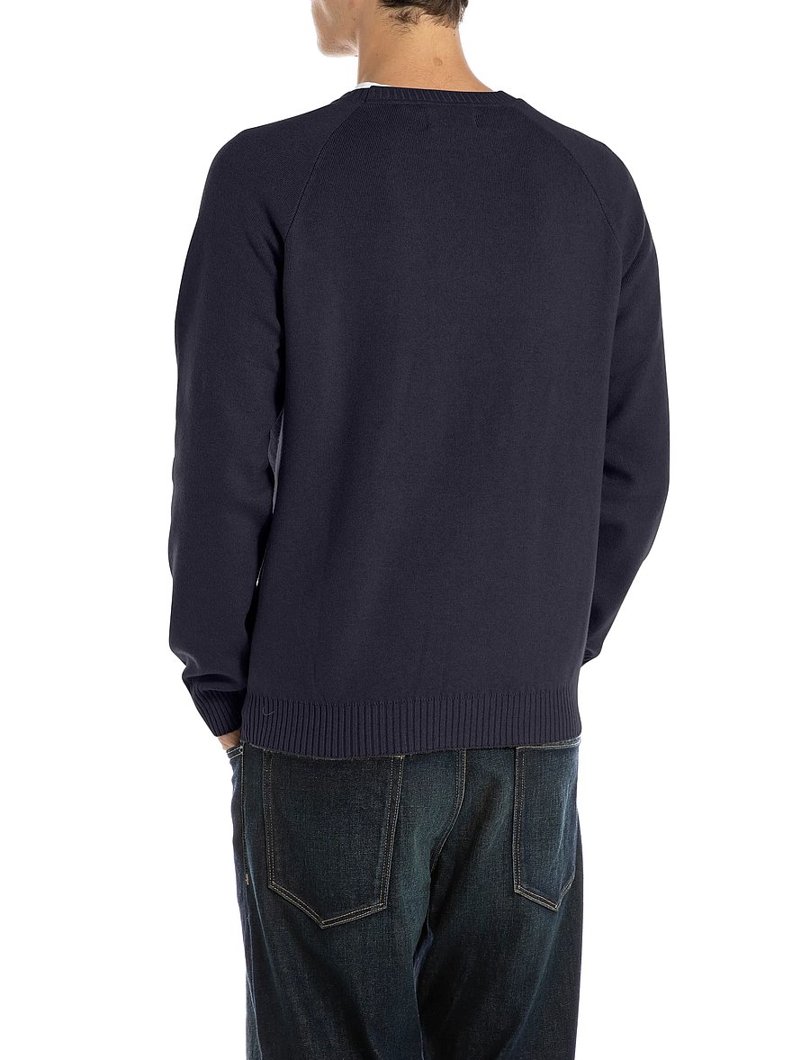 Replay - REGULAR Sustainable SYNTHETIC COMPONENT Sweater - rundhals - blue - 3