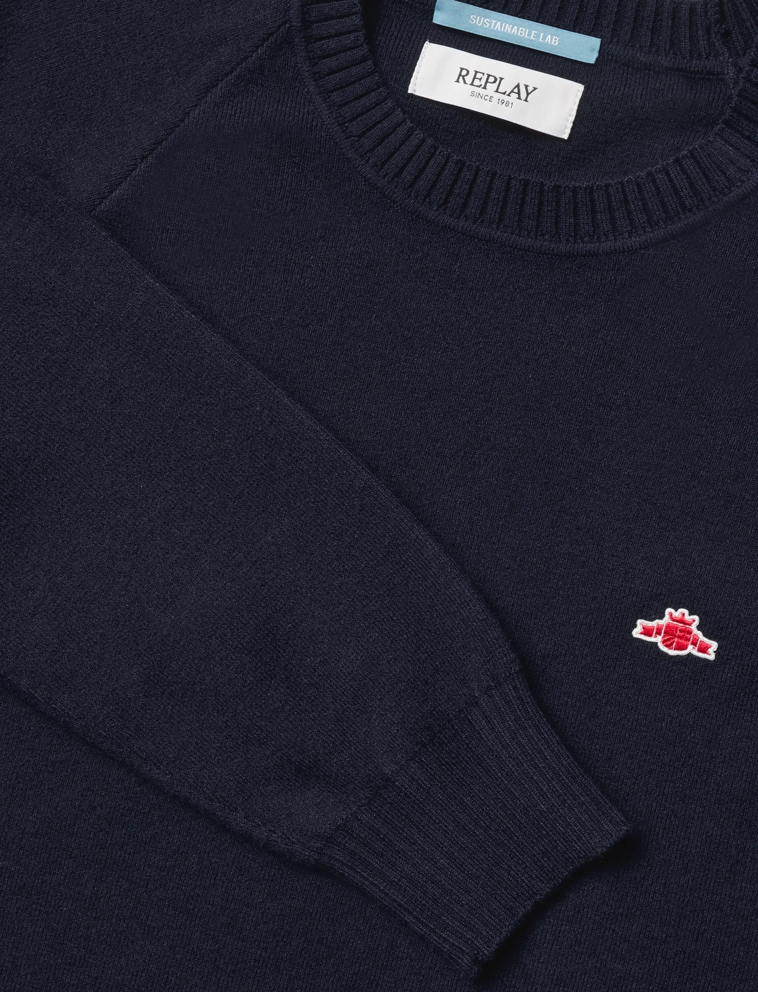 Replay - REGULAR  Sustainable SYNTHETIC COMPONENT Sweater - blue - 4