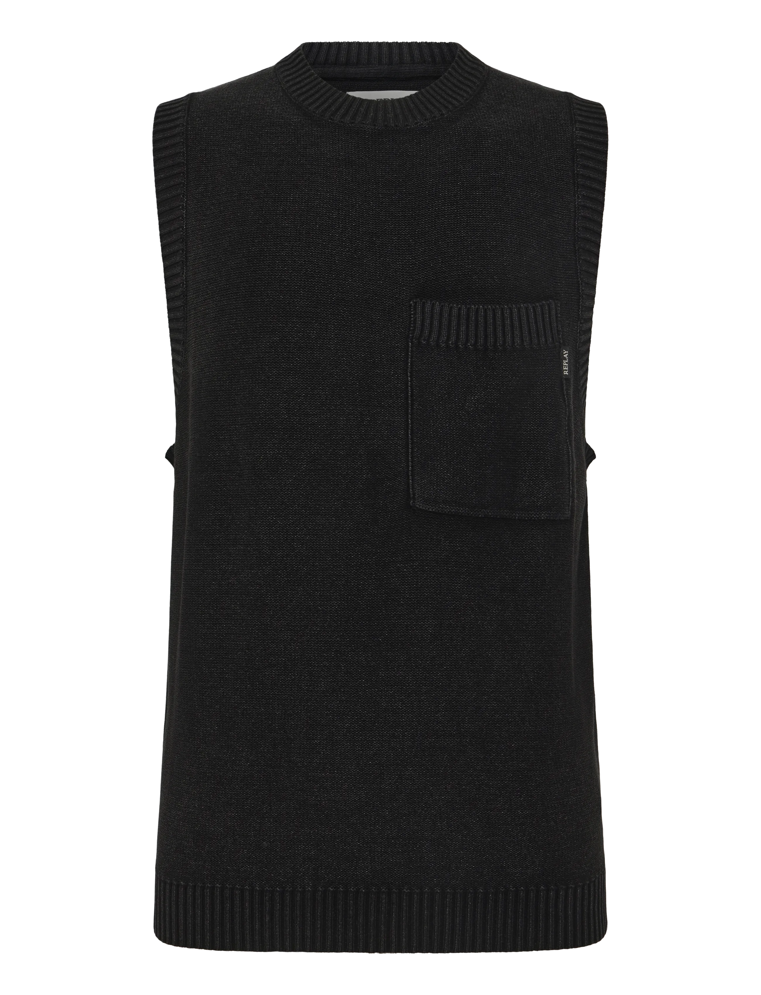 Replay REGULAR   NATURAL COMPONENT Sweater - Rundhals - BLACK / black
