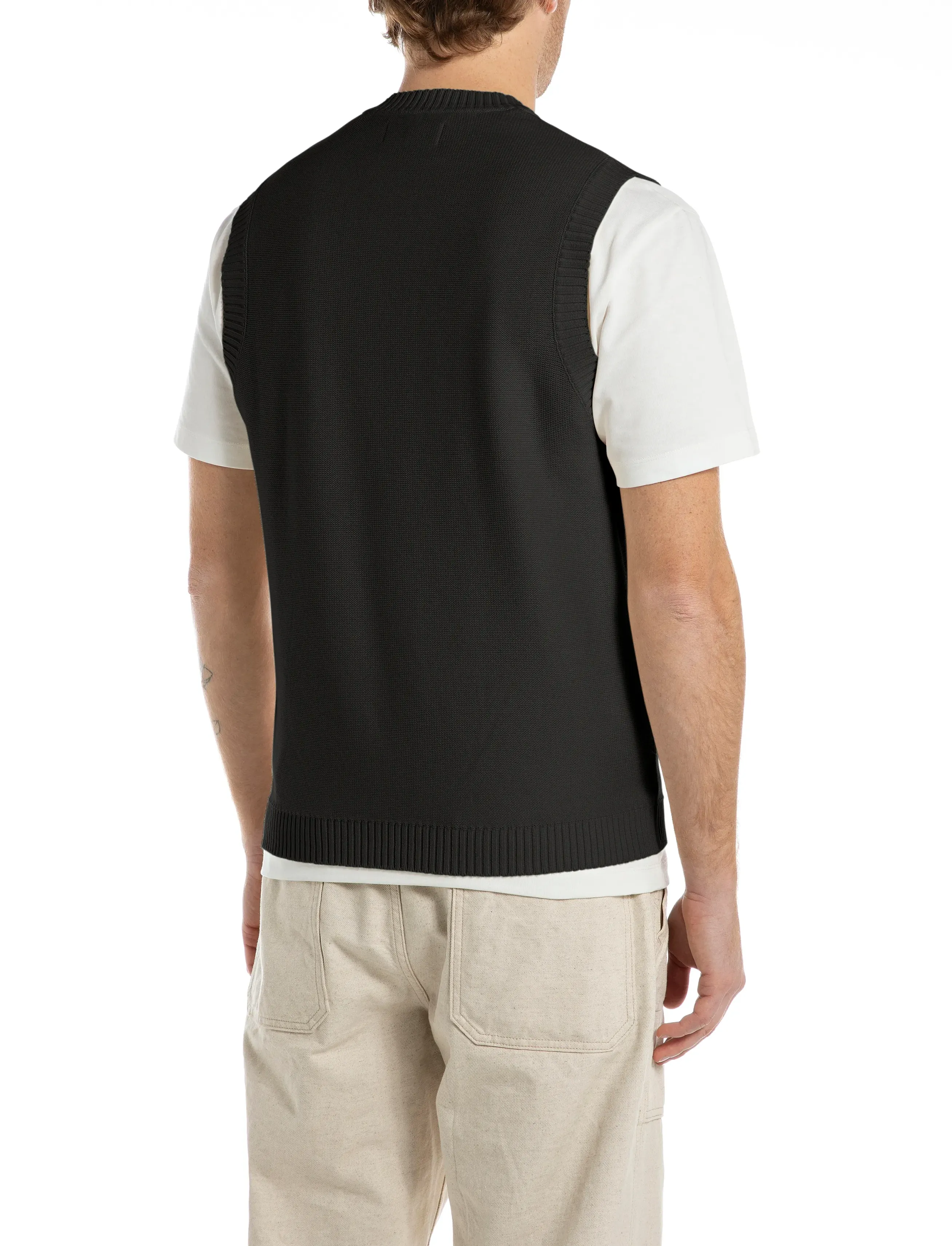 Replay - REGULAR   NATURAL COMPONENT Sweater - black - 5