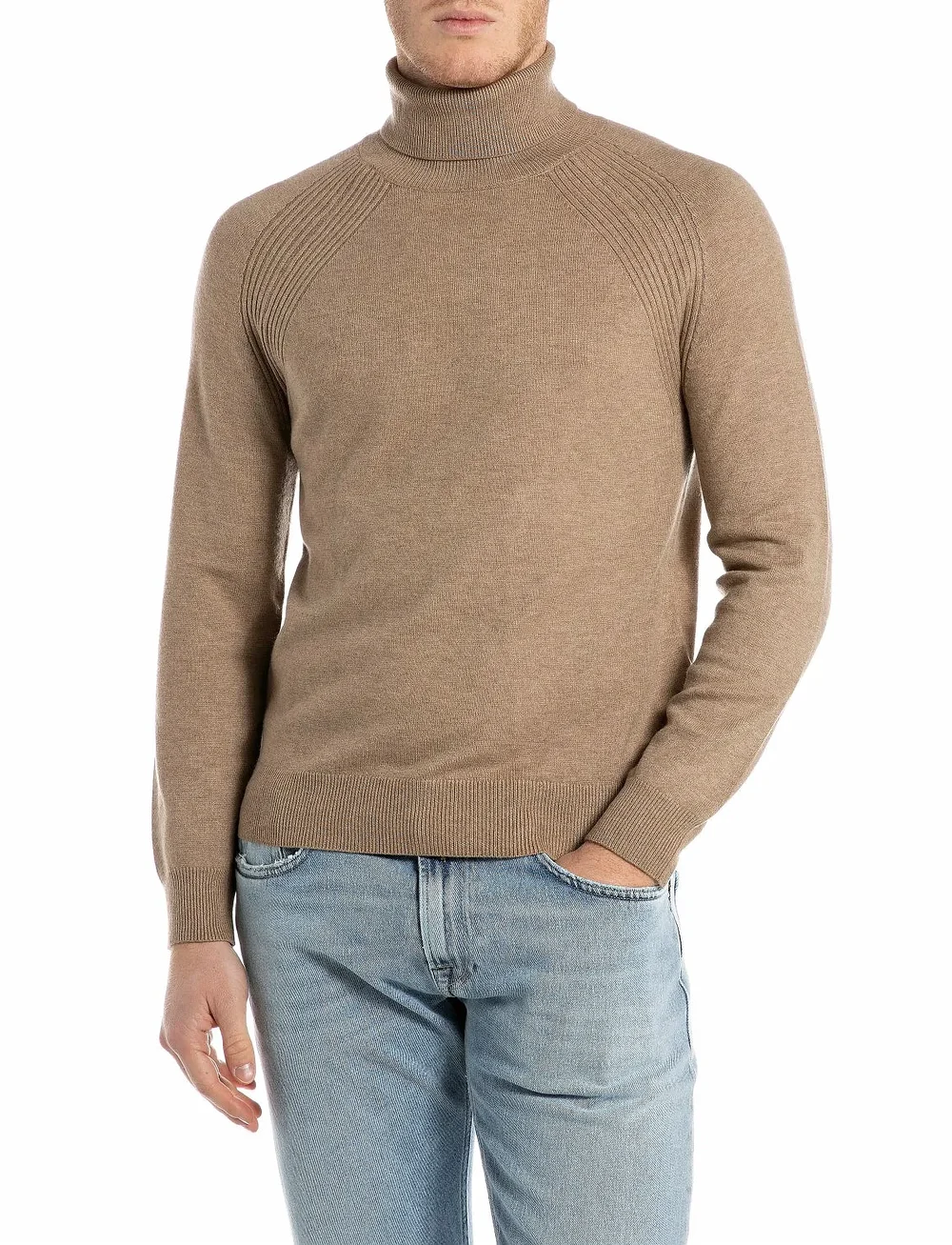 Replay - Sweater REGULAR - rullekraver - brown - 0
